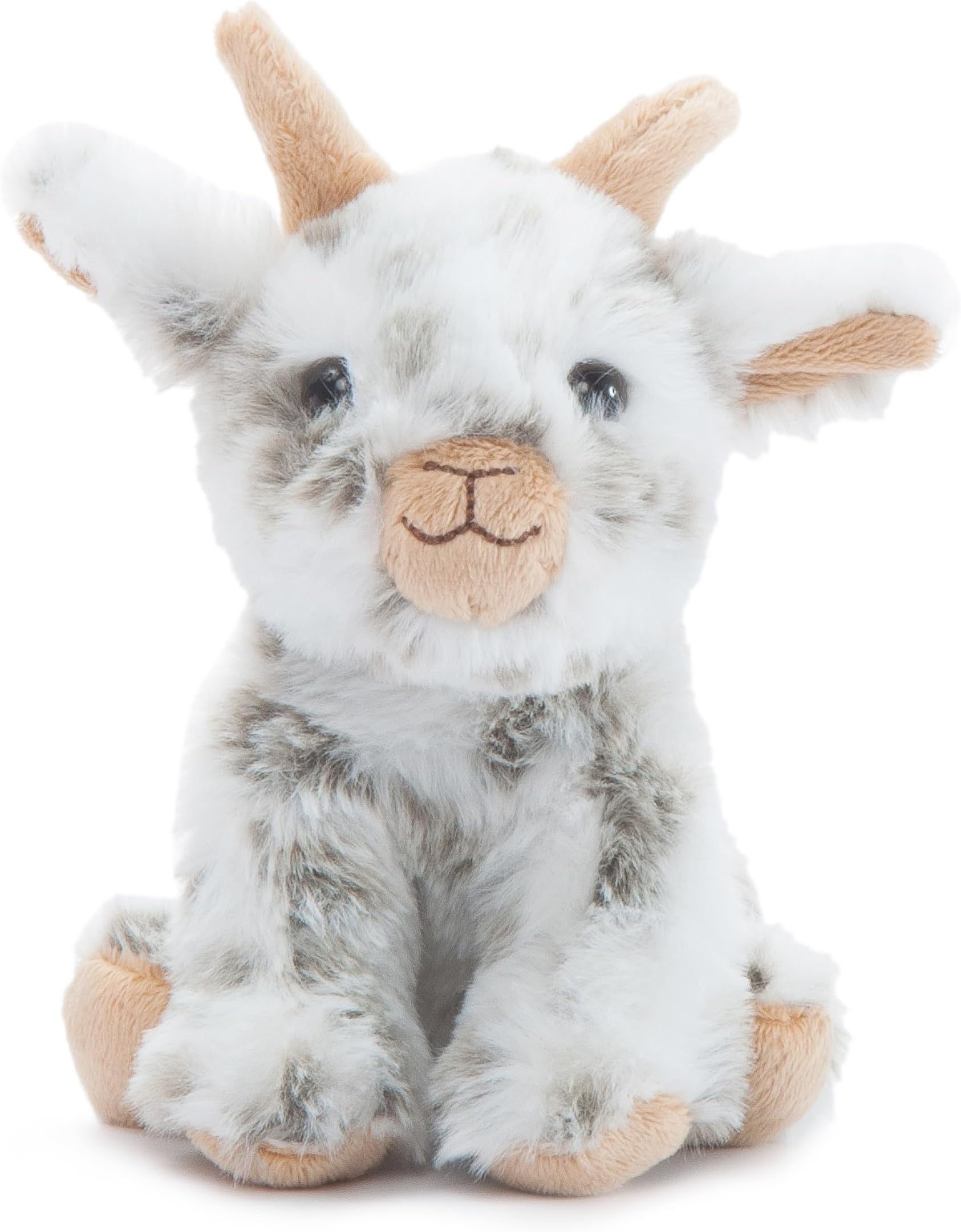The Petting Zoo Goat Stuffed Animal Plushie, Gifts for Kids, Wild Onez Babiez Farm Animals, Goat Plush Toy 6 inches