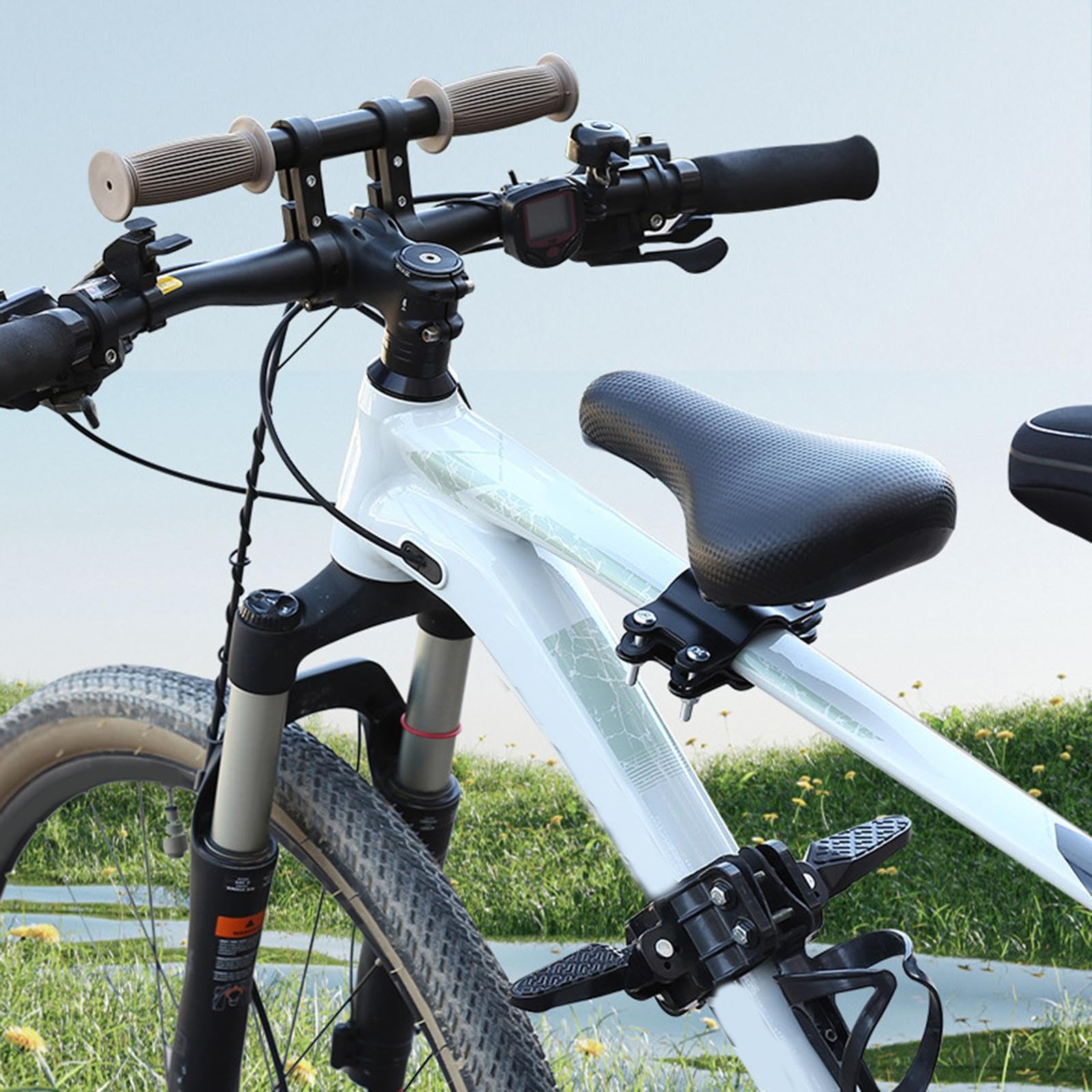 Kids Bike Seat for Mountain Bike for Children 2~5 Years Sturdy Front Mounted-image-2