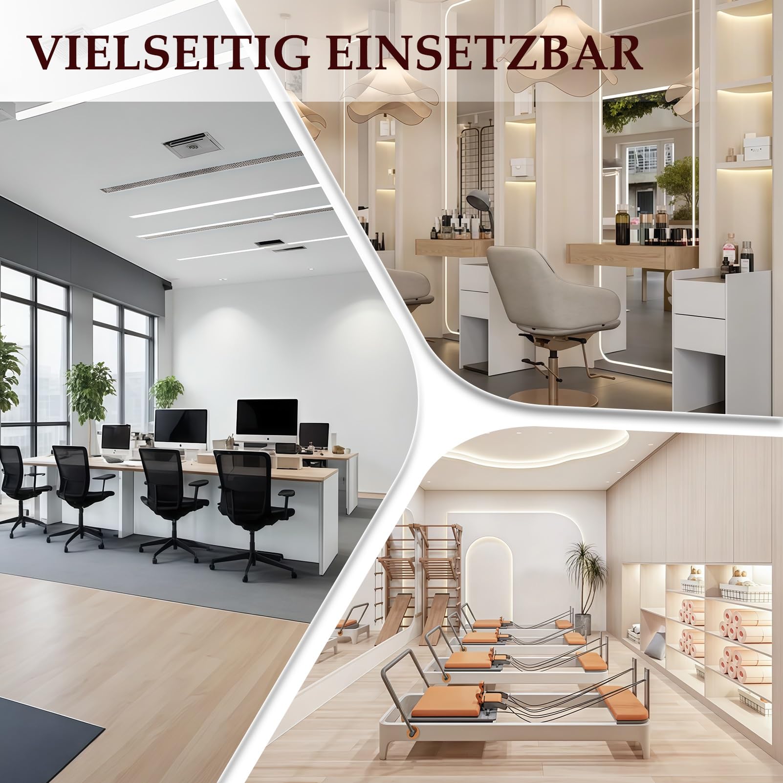 Modern Empfangstheke mit Stauraum, Empfangstresen Nussbaumholz