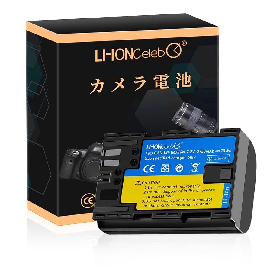 Canon EOS 7D Mark Ⅱ ボディ　バッテリーLP-E6 ２本付き♪ Amazon | Li-ion Celeb CANON対応 90D Mark2 LP-E6 LP-E6N LP