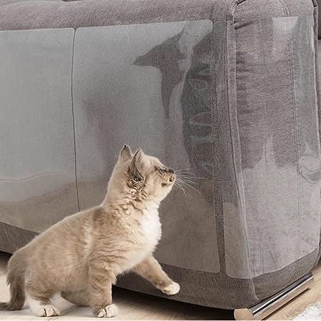Amazon 猫つめとぎ防止シート ツメ傷保護シート 猫 爪とぎ 対策 保護シート家具保護ステッカー 粘着テープ シール 厚い 透明 汚れ防止 大容量 無毒無害 環境に優しい 簡単にはがせる キャット 6枚入り 30 40cm Tsumuku 爪とぎ 通販