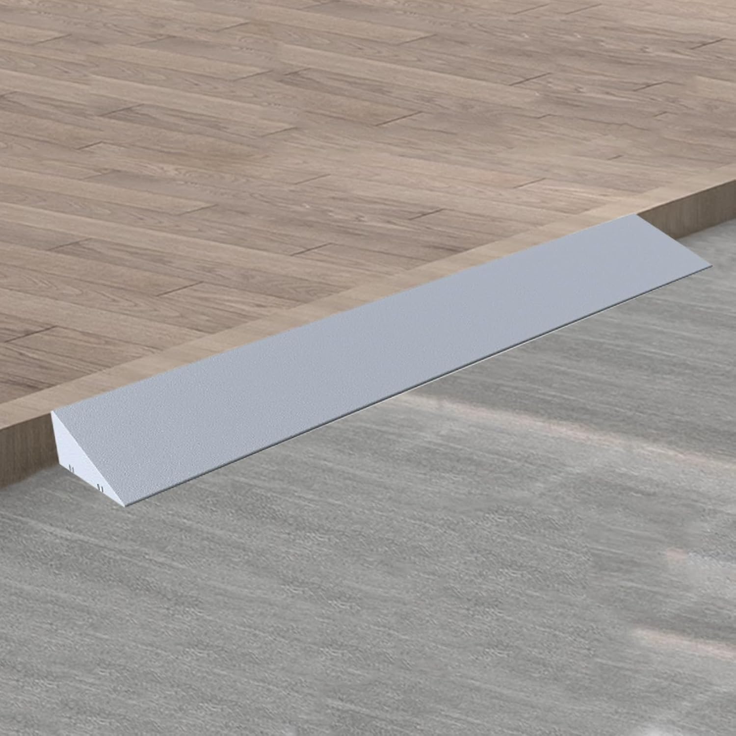 Rampa para silla de ruedas de 99 cm, tira de transición autoadhesiva de plástico para escalones, rampa de umbral de suelo de 13 x 6 cm para un fácil acceso y seguridad