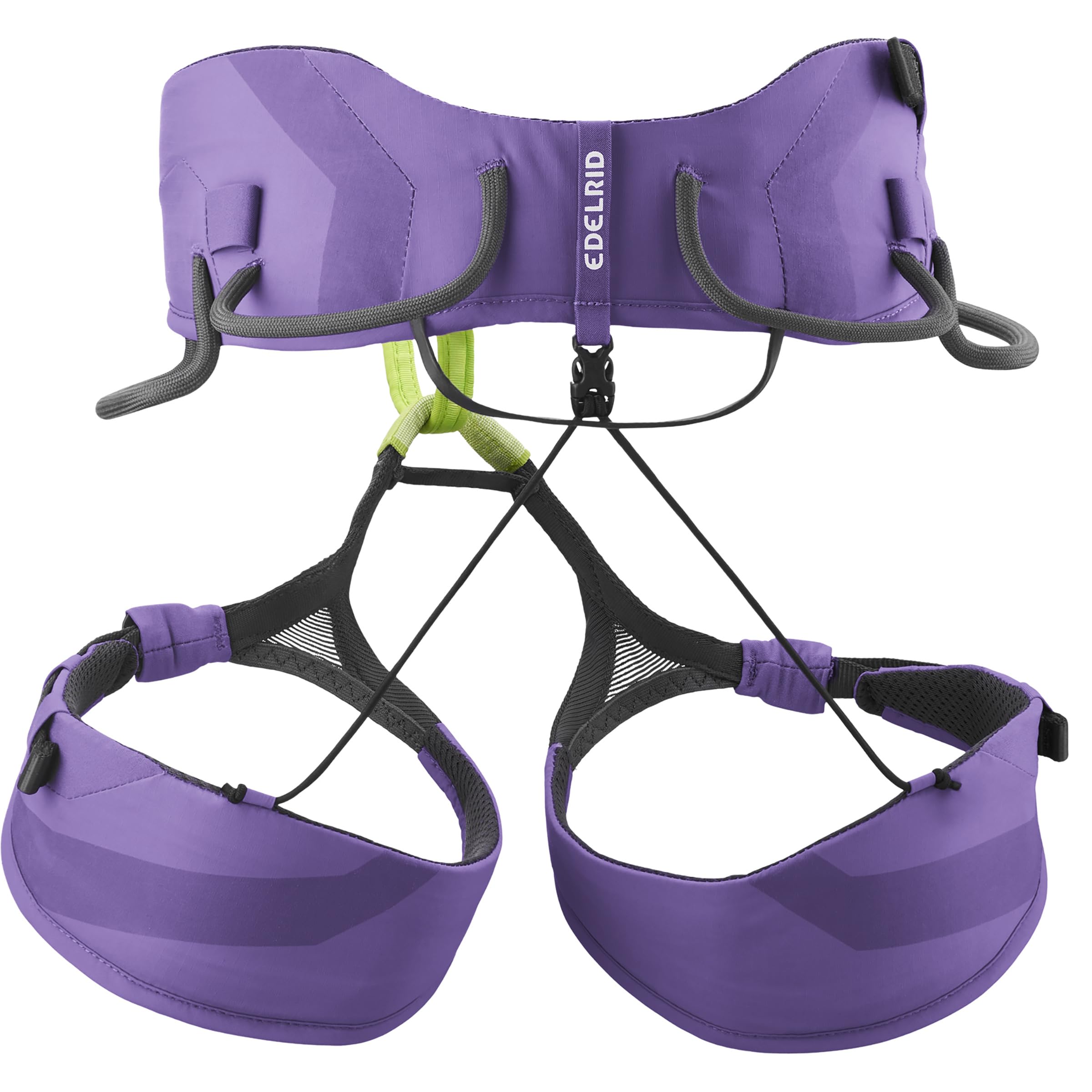 EDELRID Helia II - Cintura da arrampicata unisex, colore viola, XS | 67-77 cm
