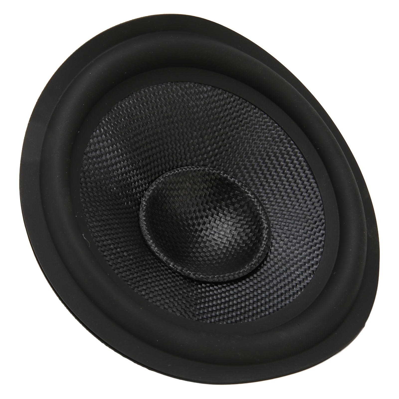 GOWENIC Rubber Surround Subwoofer Speaker Drum Paper, 1 Inch Inner Diameter, Black