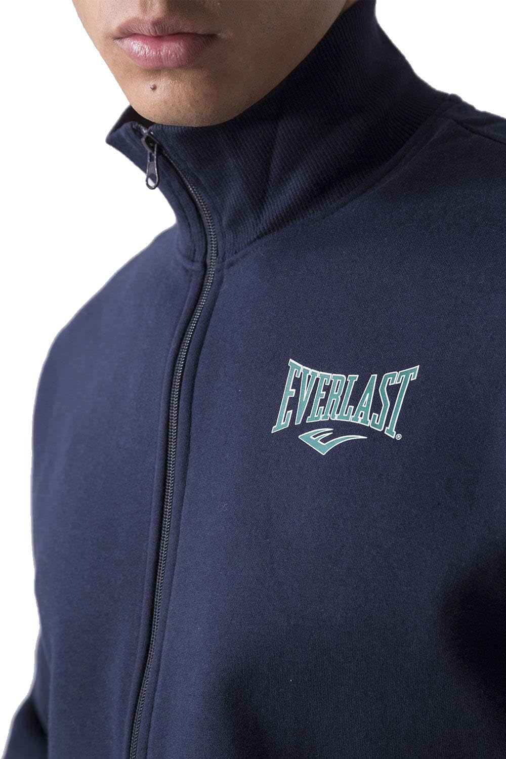 Everlast Tuta da Ginnastica Uomo Completo Sportivo, Blu, XL | Cotone Felpato, Set per Sport e Tempo Libero, Palestra