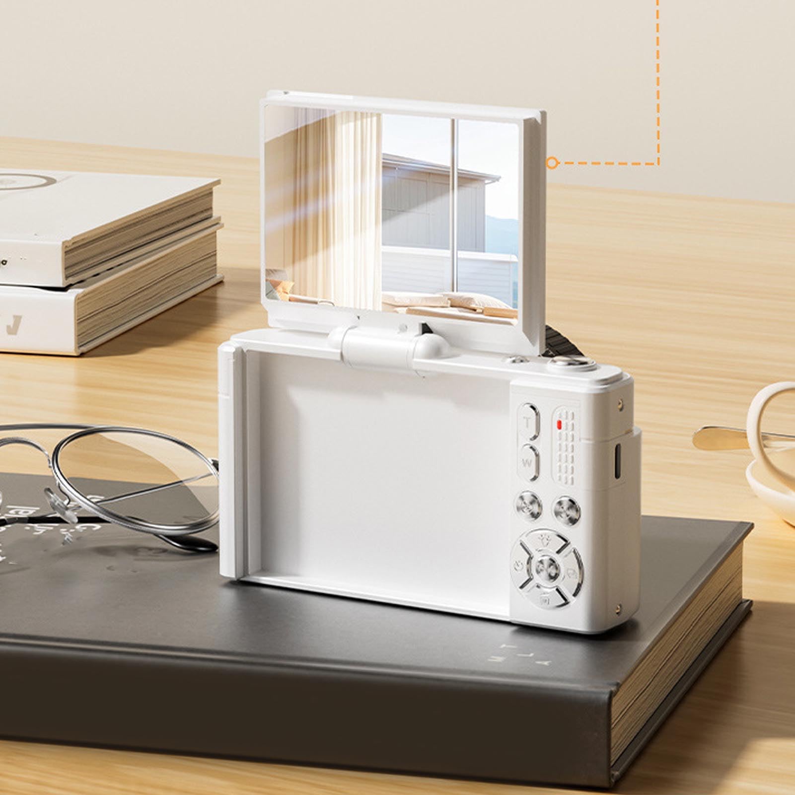 Bewinner Fotocamera Digitale 4K per la Fotografia, Fotocamera da 64MP con Schermo da 2,8 ", Zoom Digitale 18X Fotocamere Retro Mirrorless per Principianti