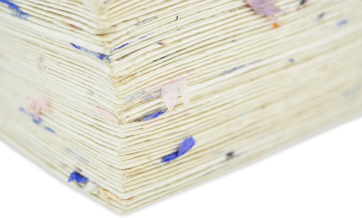 Kathmandu Valley Co. 4x6 inch Handmade Lokta Paper Envelopes for Wedding Invitations, Announcements, Vintage Envelopes with Pressed Cornflower Flower Petals. Made in Nepal. (100 Pack)