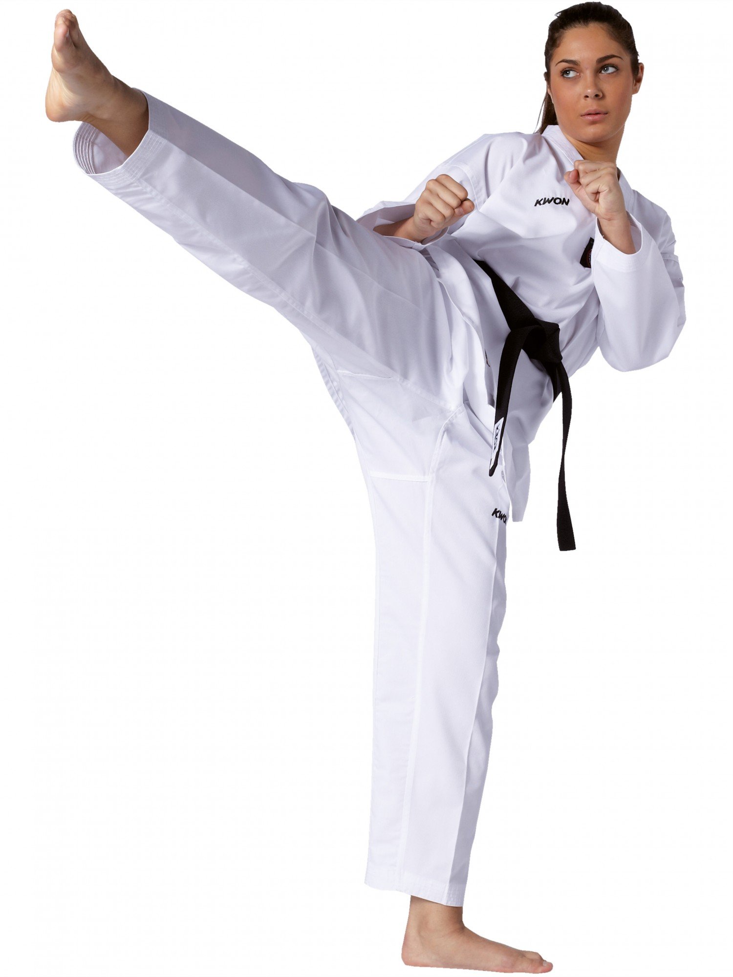 Kwon Traje de taekwondo Victory para adulto, unisex, color blanco, monocromo, deportivo, taekwondo, traje