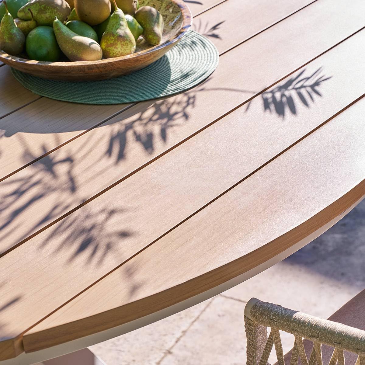 Hespéride - Gartentisch 12-sitzer oraclion braun rund