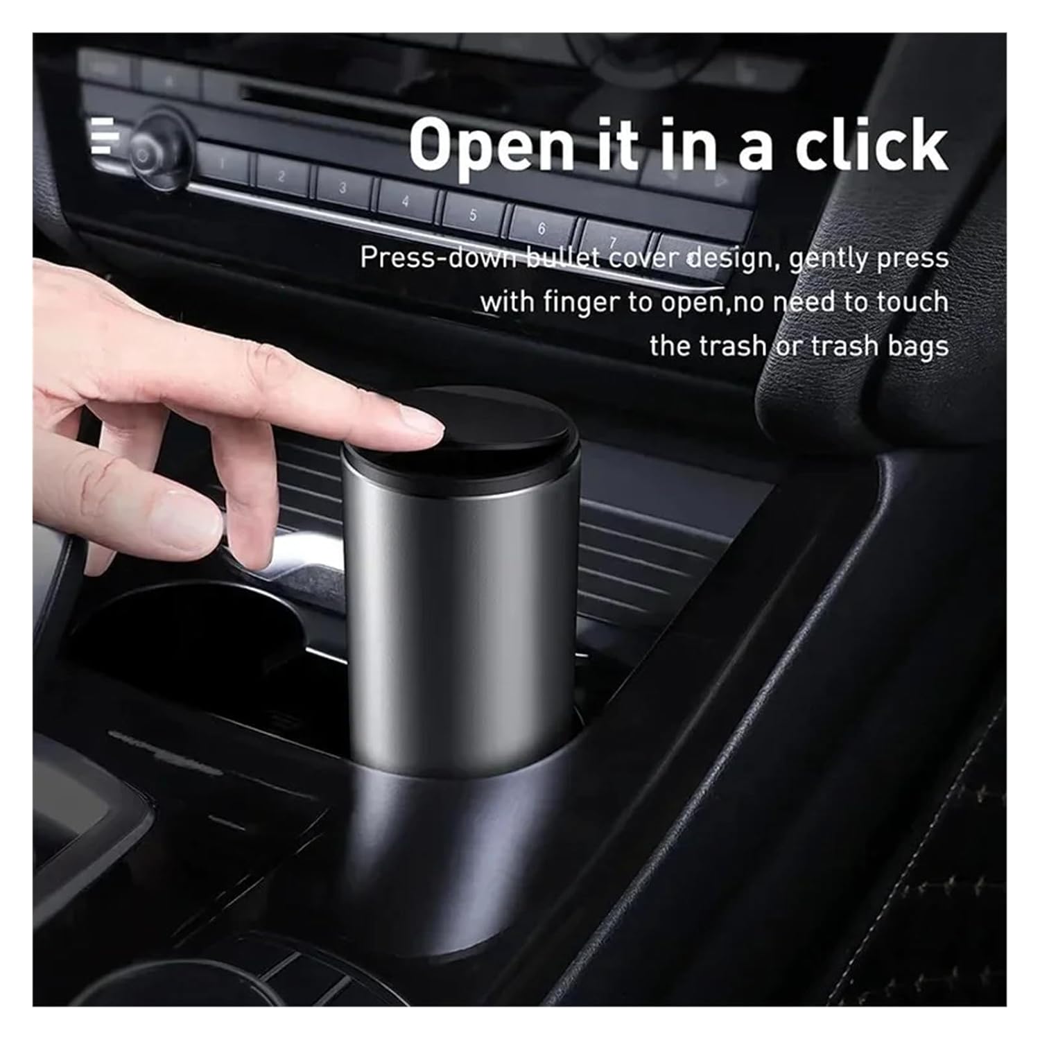 NEW HOT Car Trash Bin - Alloy Garbage Can for Car - Dustbin Waste Rubbish Basket - Organizer Storage Holder Bag - Accessories(Trash Bag 60 PSC)