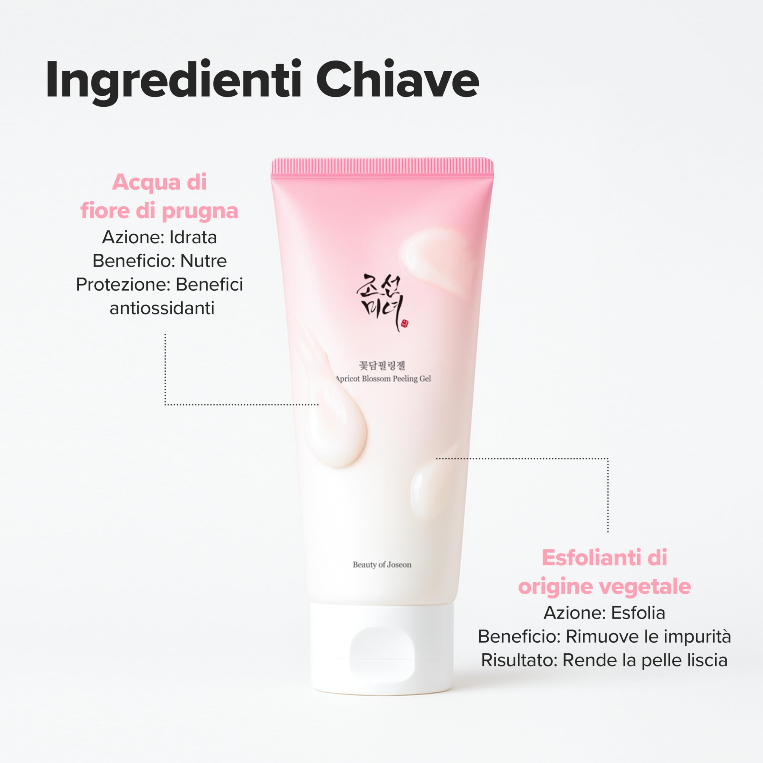 Beauty of Joseon Gel esfoliante ai fiori di albicocca (100 ml, 3,38 fl.oz)