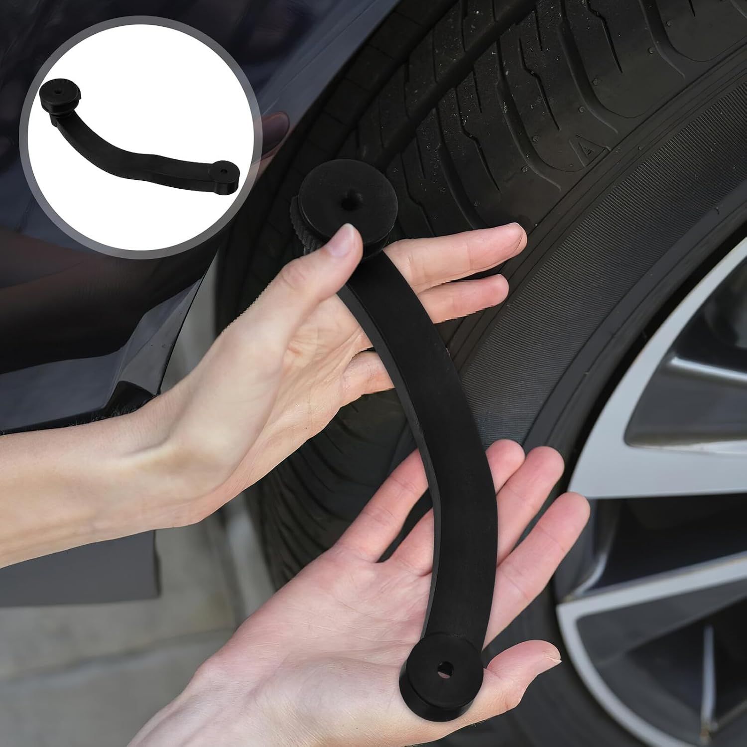 Plastic Anti-Slip Tire Balancing Machine Caliper Handle Measurement Crank for Precision Wheel Balancer Tools, Automotive Tire Repair and Replacement Equipment