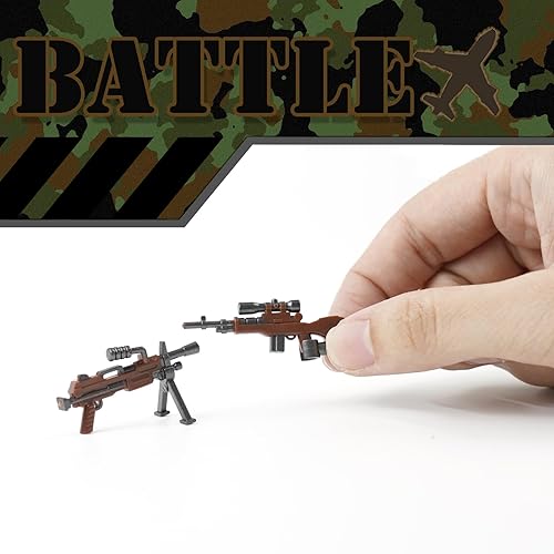 Miniatura 3 de Paquete de armas del ejército, pistolas militares y accesorios kits de juguetes para niños, juego de equipo de la Segunda Guerra Mundial, compatible
