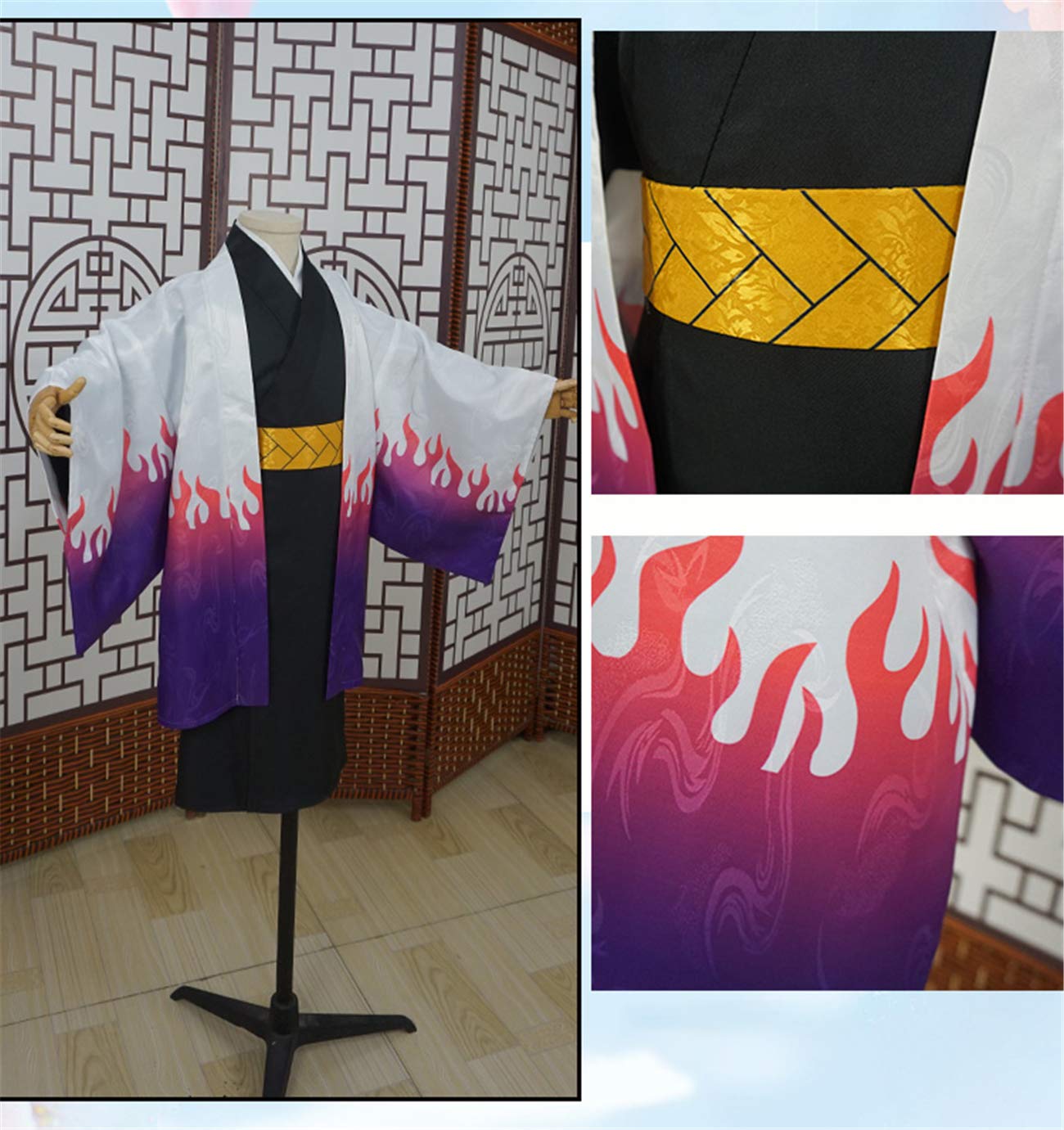 Amazon.co.jp: 当主家産屋敷 耀哉 コスプレ 子供用 鬼滅の刃 butukomu
