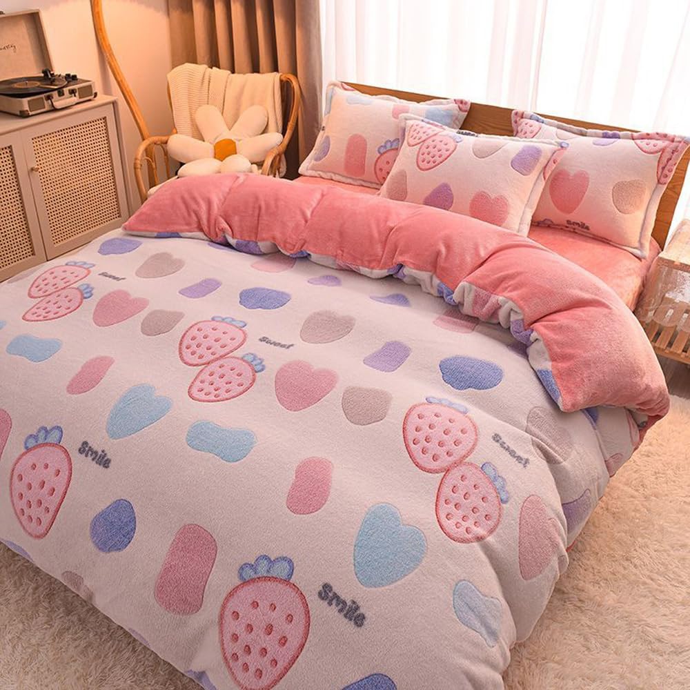 Amazon｜布団カバー シングル ダブル あったか フランネル 掛け布団