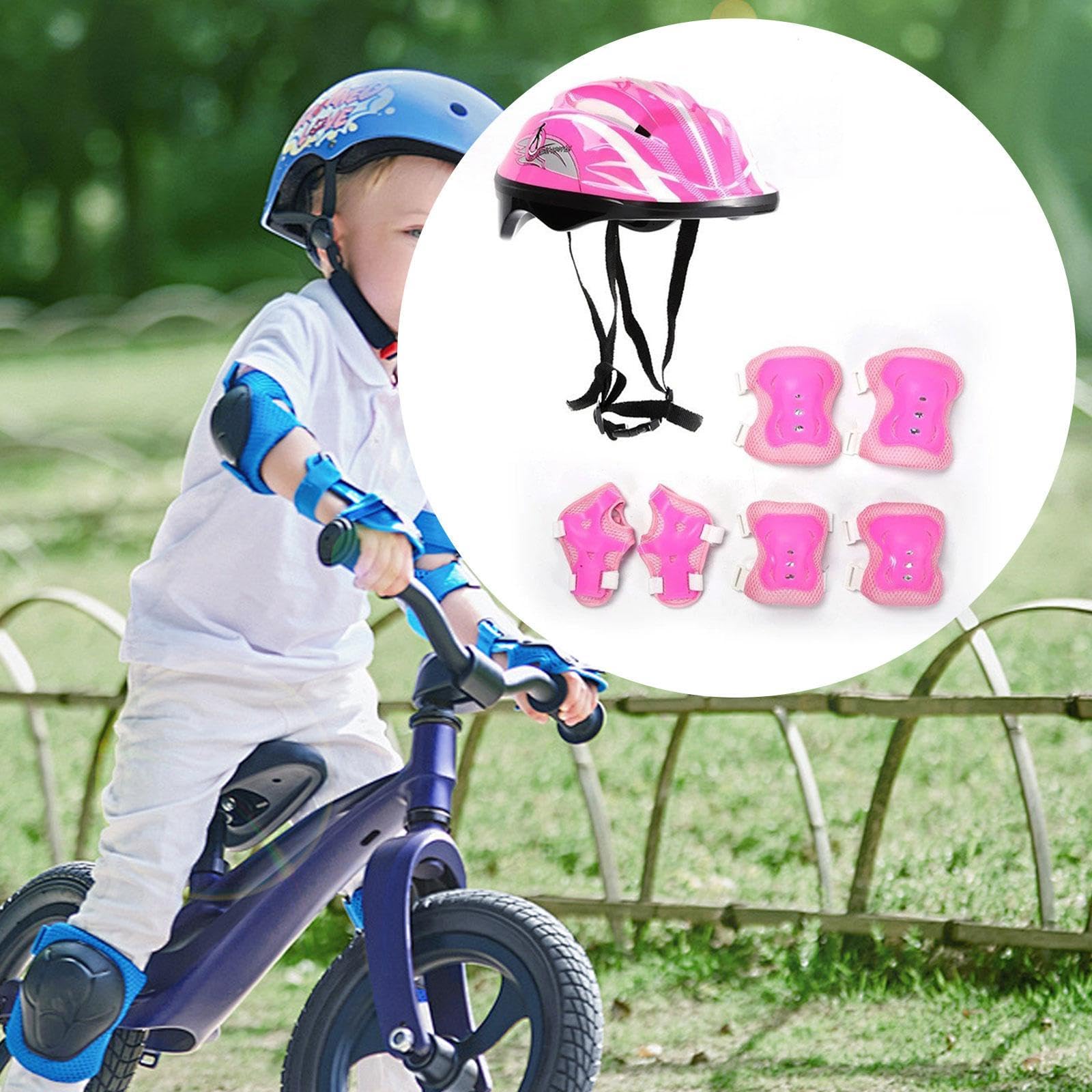 Amazon | DeeRace 【7点セット】自転車 ヘルメット こども用 キッズ