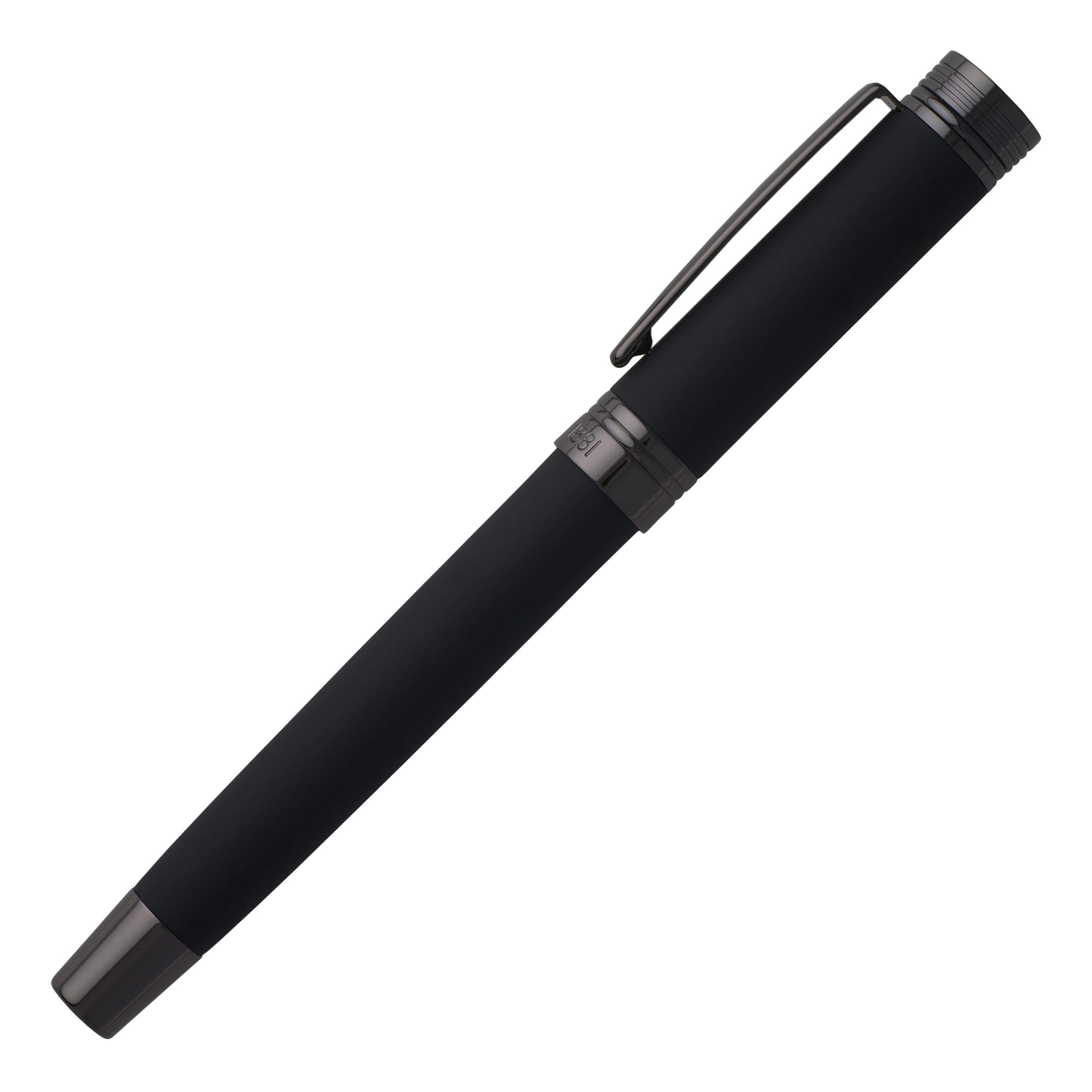Cerruti Tintenroller 1881 Zoom Soft Black aus Messing in der Farbe Schwarz, Schriftfarbe Schwarz, Länge: 13,5cm, NSG9145A