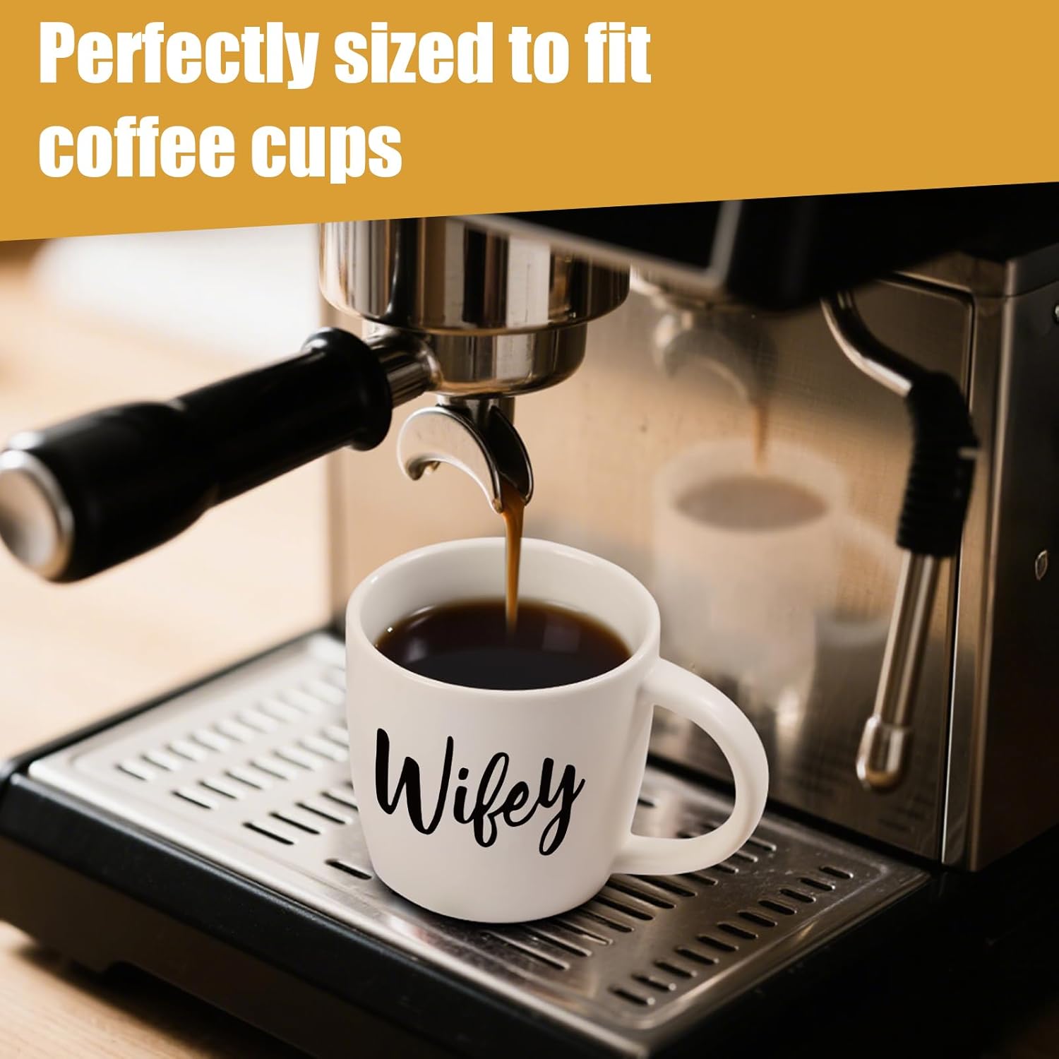 Wedding Gifts for Couples 2026, Wifey Hubby Mugs Set of 2 Coffee Mug, Bridal Shower Gift, Mr and Mrs Coffee Mug, Wedding Couples Gift for Bride Groom，Engagement Gifts - Image 5