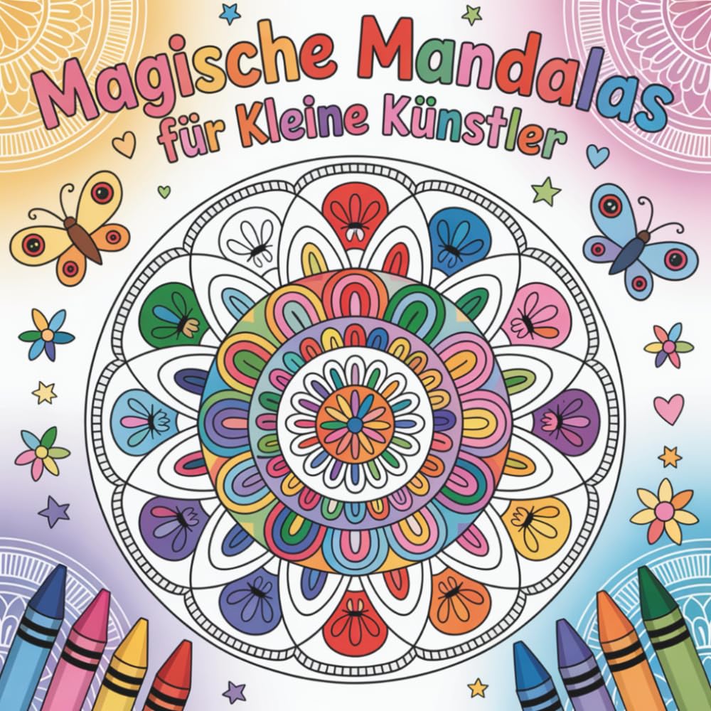 Magische Mandalas für kleine Kinder: Ein Ausmalbuch ab 4 Jahre