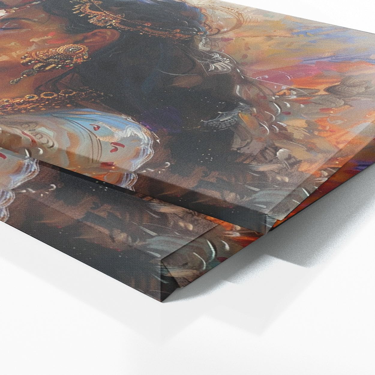 Sense Canvas Arjuna Romantische Verbindung 3 Leinwand-Kunst, Heimdekoration, Wandkunstdruck, Poster, Gemälde, groß, 40 x 16 / 3,8 cm