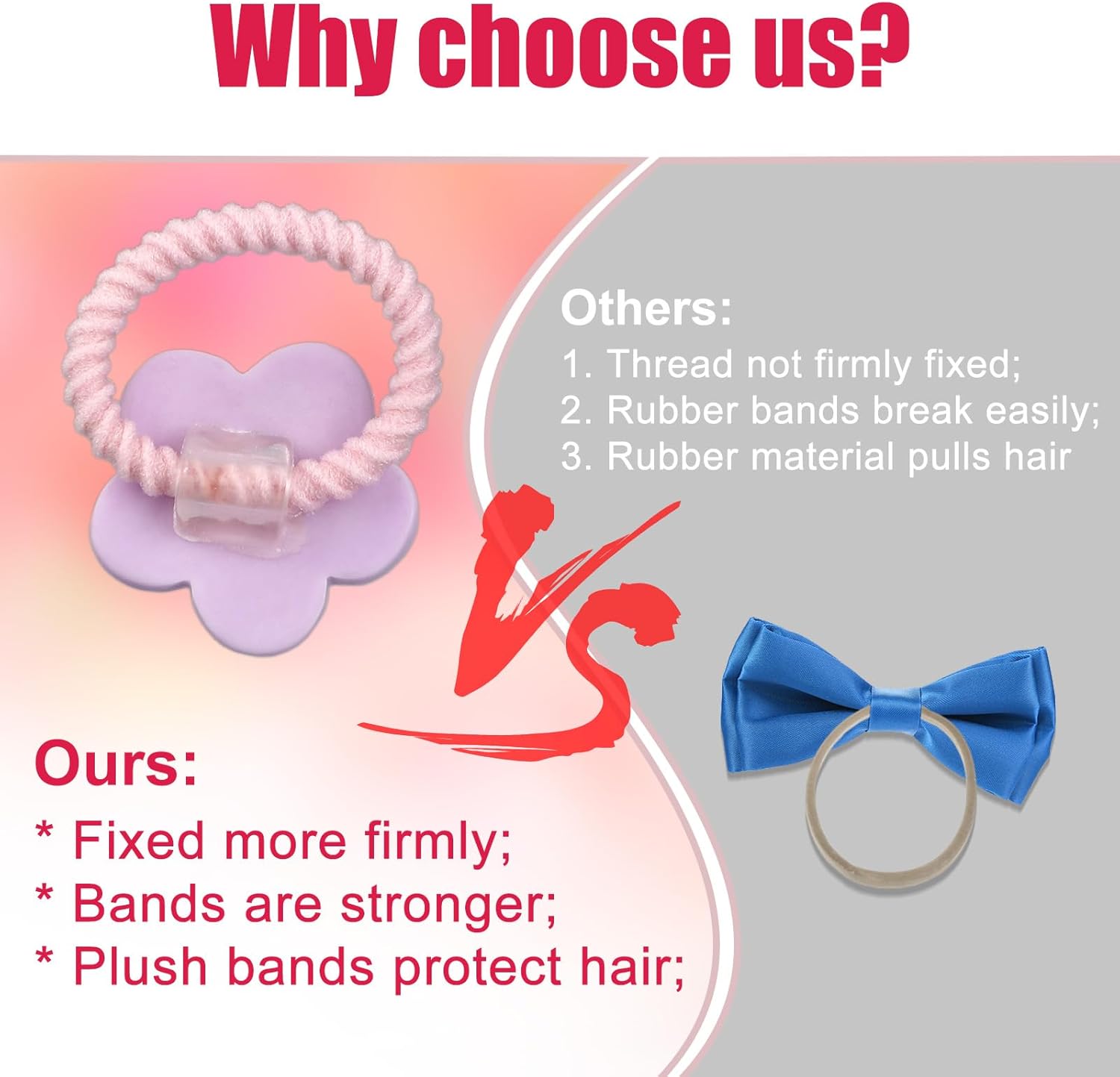 20 Pcs Dog Hair Ties with Elastic Bands, Roses with Flowers Bows Cherries Assorted Styles Cute Puppy Hair Accessories for Small Dogs Girls Daily Care and Hairstyle 5