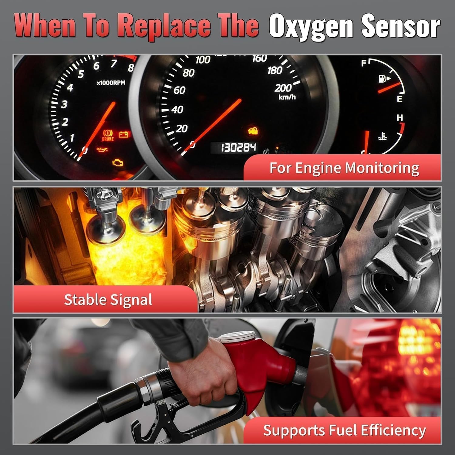 4Pcs 234-4940 234-4974 Oxygen Sensors Upstream and Downstream Compatible with Chevy & GMC - 2014-2017 Silverado 1500 Sierra 1500, 2015-2018 Suburban Tahoe Yukon O2 Sensor