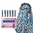 New Hair Chalk Comb Temporary Bright Hair Color Dye for Girls Kids, Washable Hair Chalk for Girls Age 4 5 6 7 8 9 10 New Year Birthday Cosplay DIY, Halloween, Christmas (Blue)