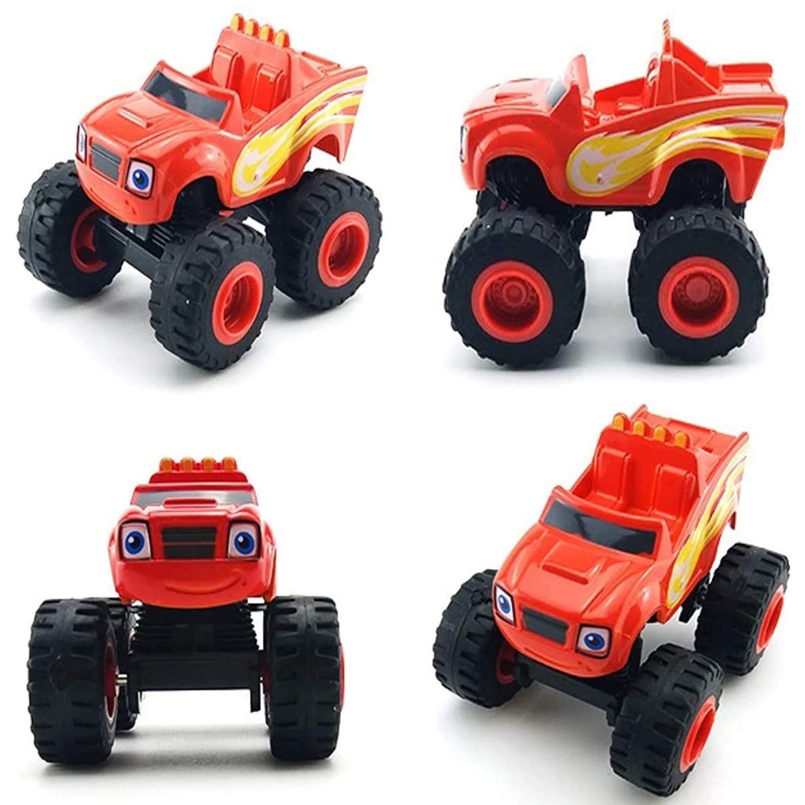 BEYOND MS Lot de 6 Jouets et Les Monster Machines Trucks pour Enfants - Cadeau d'anniversaire pour garçons et Filles