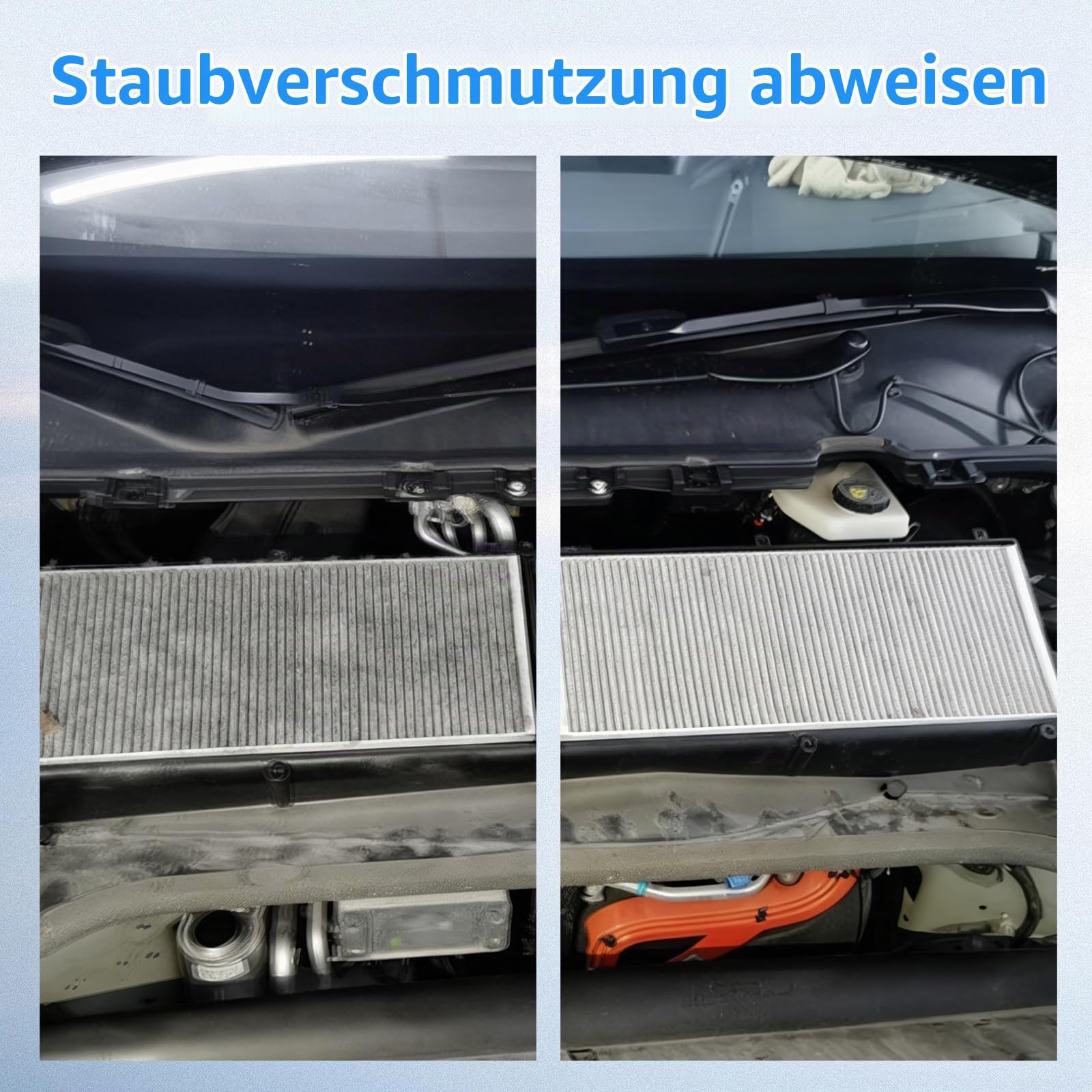 HEPA Aktivkohle kompatibel mit Tesla Model Y (2020-2026), Ersatzluftfilter | für Juniper, mit 5-Schichten-Filtration, 95% PM2.5 Effizienz - Innenraumfilter für Klimaanlage(4er-Pack)