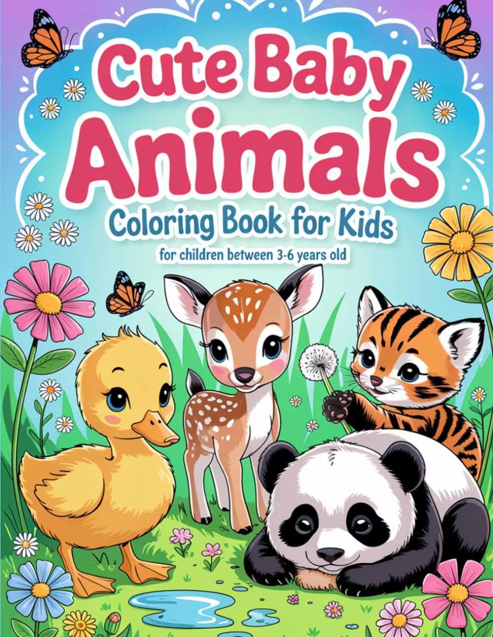 Cute Baby Animals Coloring Pages