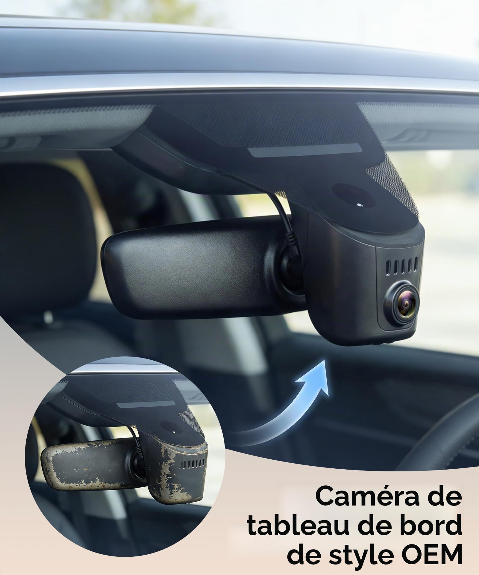 4K Dashcam Voiture pour Audi A4, A6, Allroad, A3, A5, Q5, S4, S6, Q7, A8, S8, TT, A7, S5, Q3, S3, S7, RS3, RS5, RS6, e-tron 2019-2026(Modèle A), Style OEM, Capteur G,WiFi, Caméra Embarqué 2160P