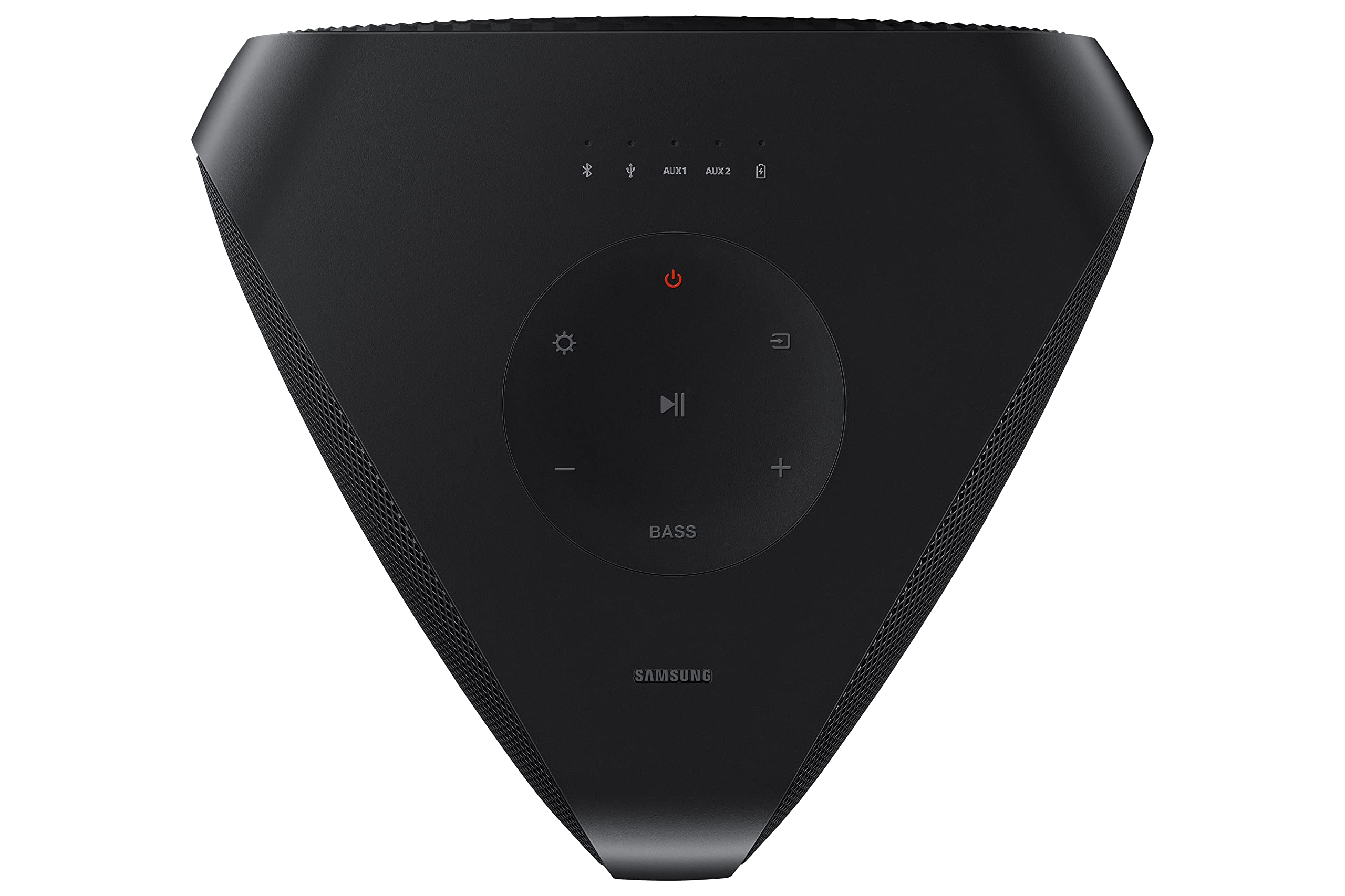 Samsung Sound Tower MX-ST40B, Batteria integrata (12h), Audio bidirezionale, Resistente all'acqua (IPX5), Luci da party e effetti da DJ, Potenza elevata da 160 watt, Black