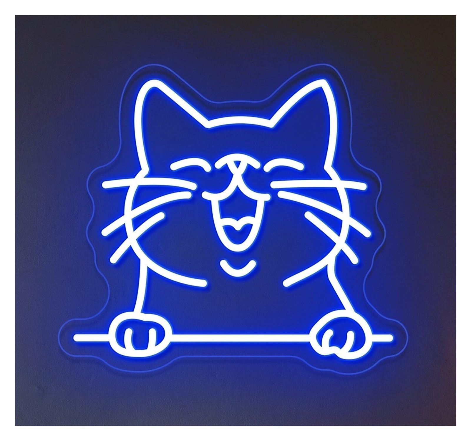 Décor Mural Lumière Enseigne Lumineuse LED Néon Chat 45cm Décoration Murale Pour Chambre, Animalerie, Salle De Jeux, Bar, Salon, Fête D'anniversaire