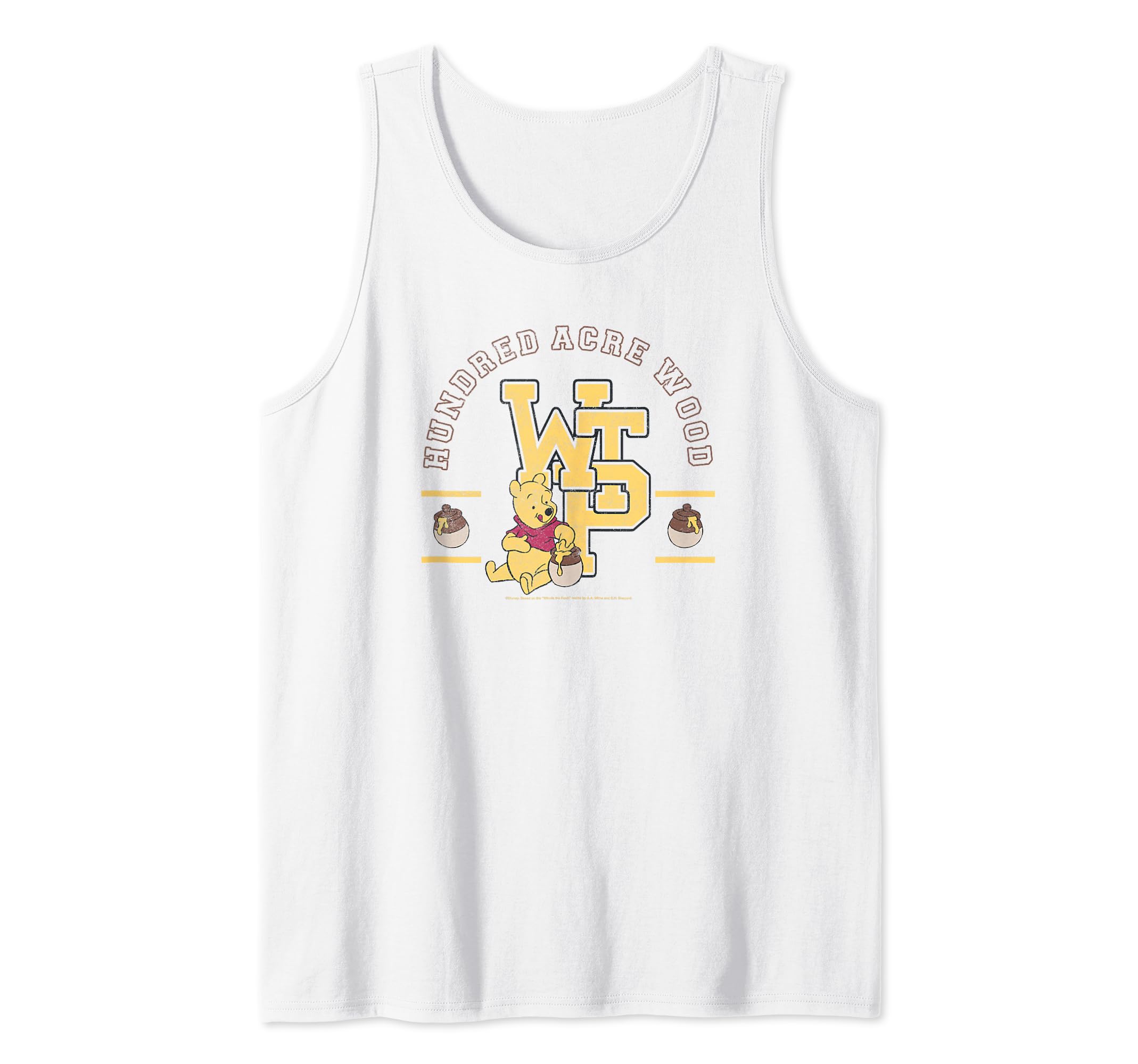 Camiseta Winnie The Pooh Disney de tirantes con logotipo colegial Hundred Acre Wood para mujer 2