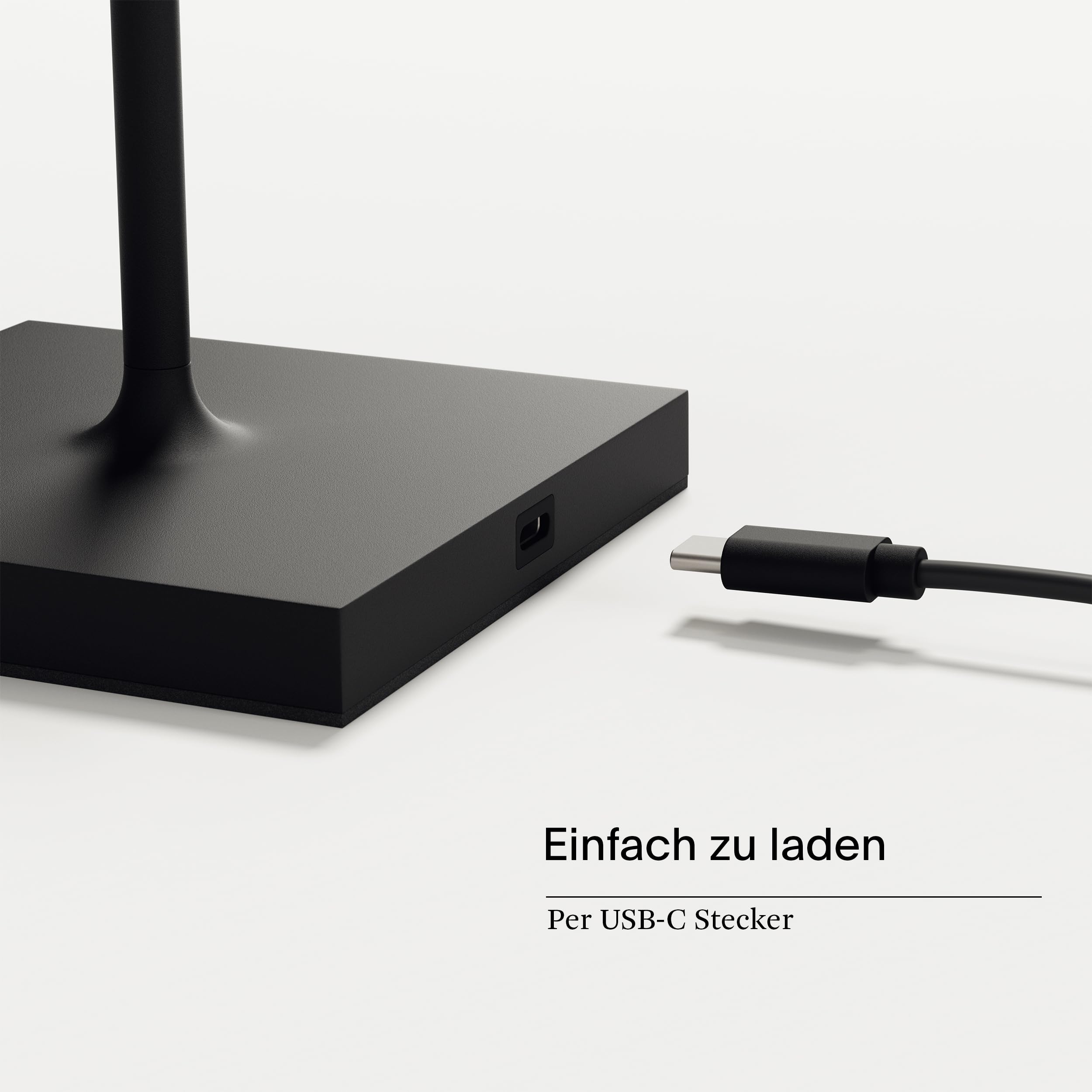 SIGOR Nuindie 2.0 Akku-Tischlampe, 2er-Set, nachtschwarz | Dimmbar • Indoor & Outdoor • IP54 • 38 cm • USB-C • 12 h Leuchtdauer