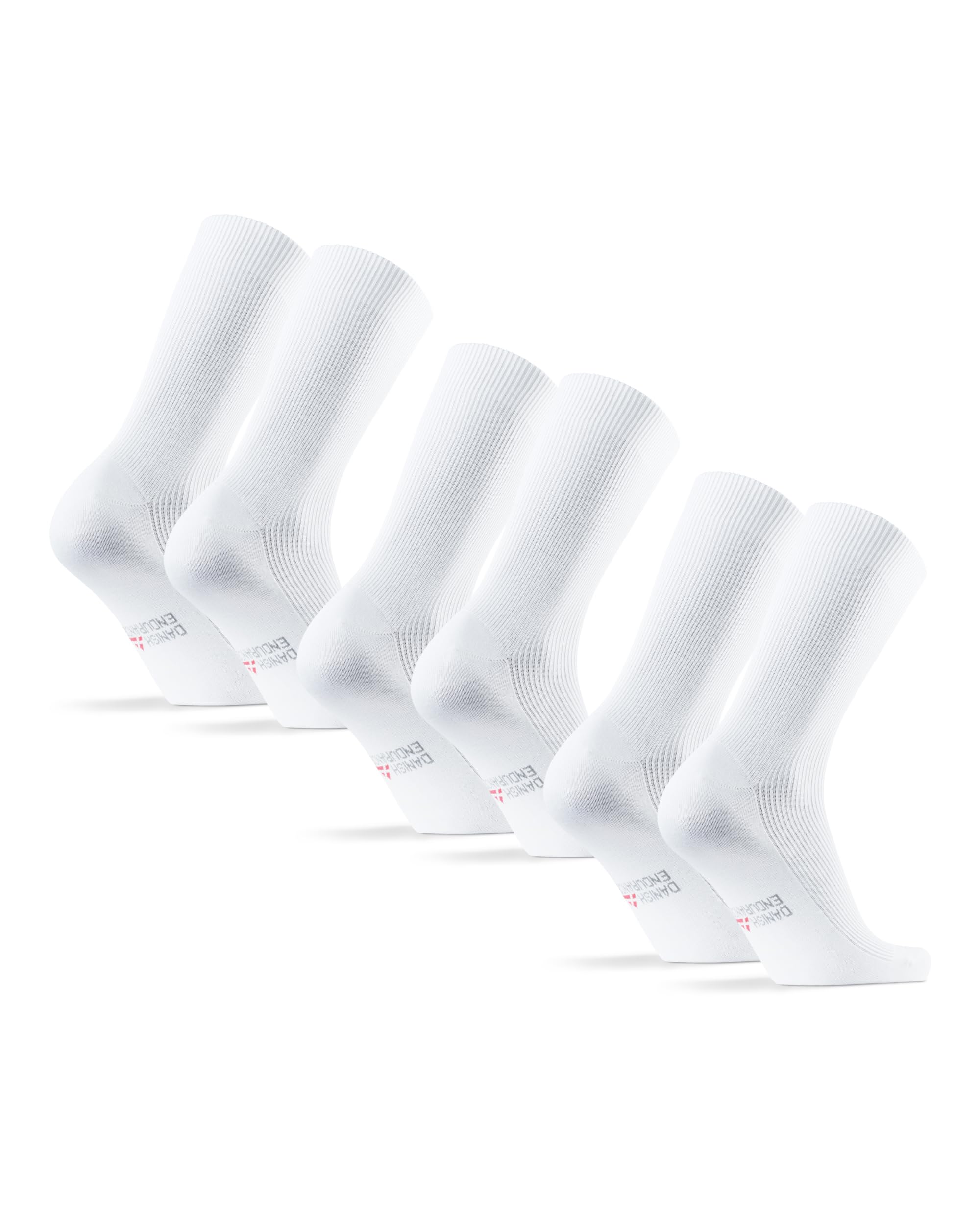 DANISH ENDURANCE 3 Paar Bambus Diabetiker-Socken ohne Gummi, Gesundheitssocken mit Komfortbund, Flache Naht, Weich, Unisex, für Damen & Herren