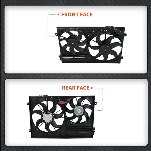 Miniatura 7 de labwork Reemplazo de la asamblea de ventilador de enfriamiento del radiador del motor VW3120100 para Jetta Passat Golf de poco ruido