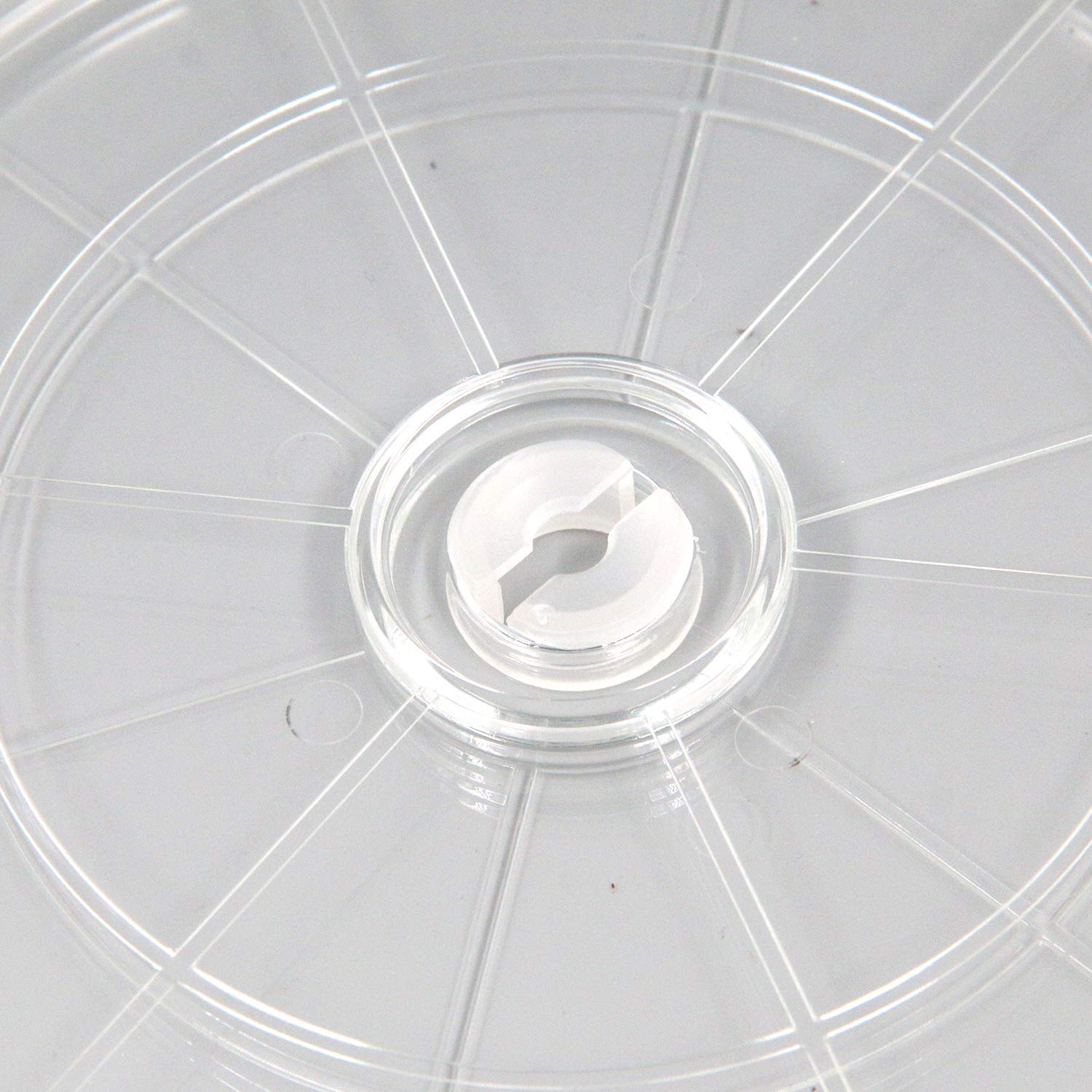 Organizador de plato giratorio Lazy Susan de 7 pulgadas, soporte giratorio de acrílico transparente con rodamientos de bolas de acero para especias, decoración de pasteles, TV, laptop, 3