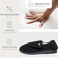 Vista 24 de EuropeanSoftest - Pantuflas clásicas con forro de rizo francés para mujer, con espuma viscoelástica 80-D, transpirables, lavables, para interiores