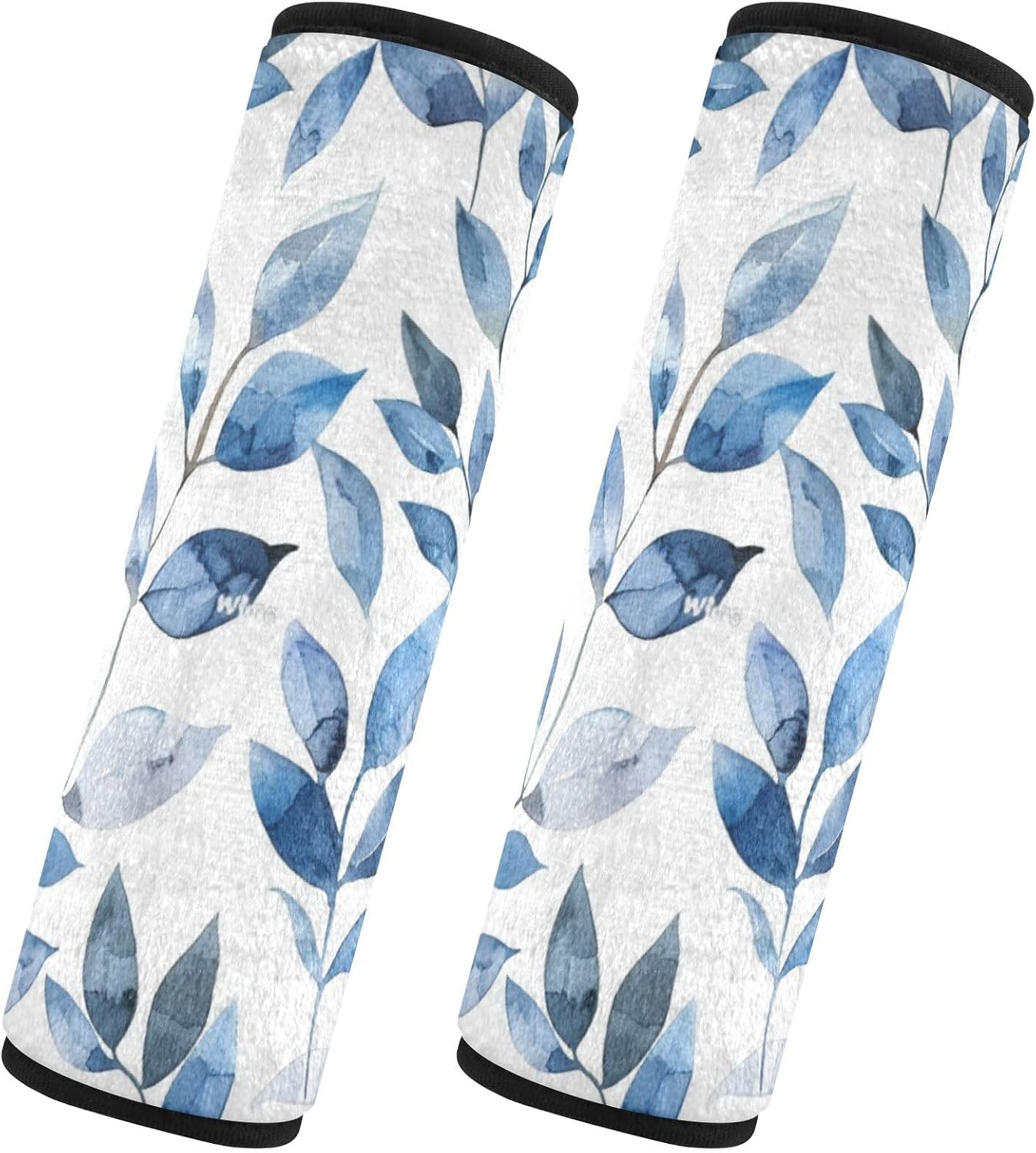 Car Seat Belt Covers 2 Piecing Breathable Auto Seatbelt Shoulder Pad for Adults Child Kids S Watercolor Seamless Pattern with Leaves