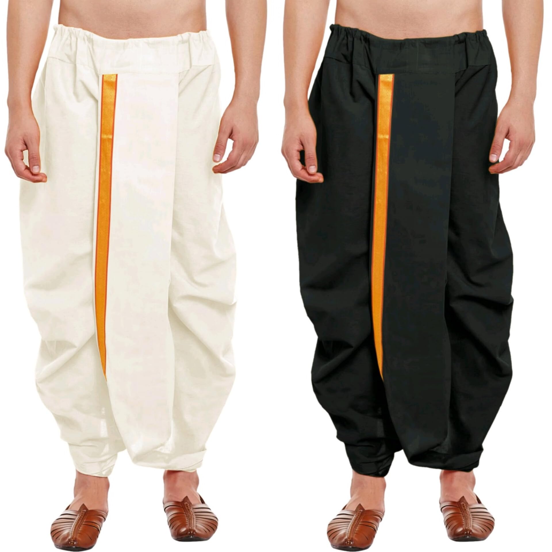 crystal revenue Ready to Wear Mahraj Dhoti for men (Elastic Readymade Dhoti Pant)-picture-28