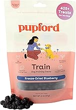 Pupford Freeze Dried Training Treats for Dogs & Puppies, 425+ One Ingredient Bites (Blueberry, 2 oz)