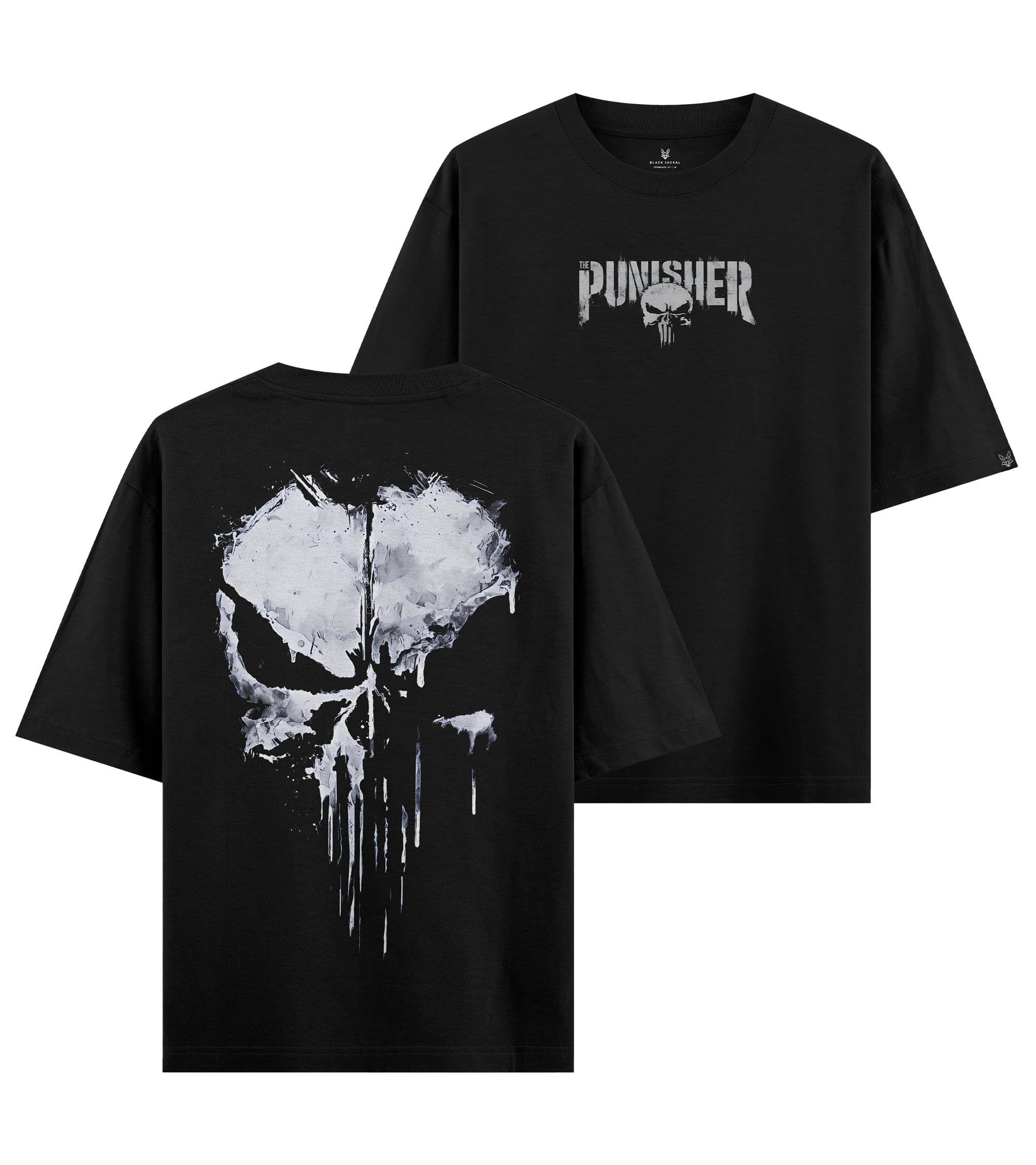 Black Jackal | Premium Oversized Unisex T-Shirt | Marvel-Inspired Graphic Tee | 100% Bio-Washed Cotton | 240 GSM Fabric-image-38