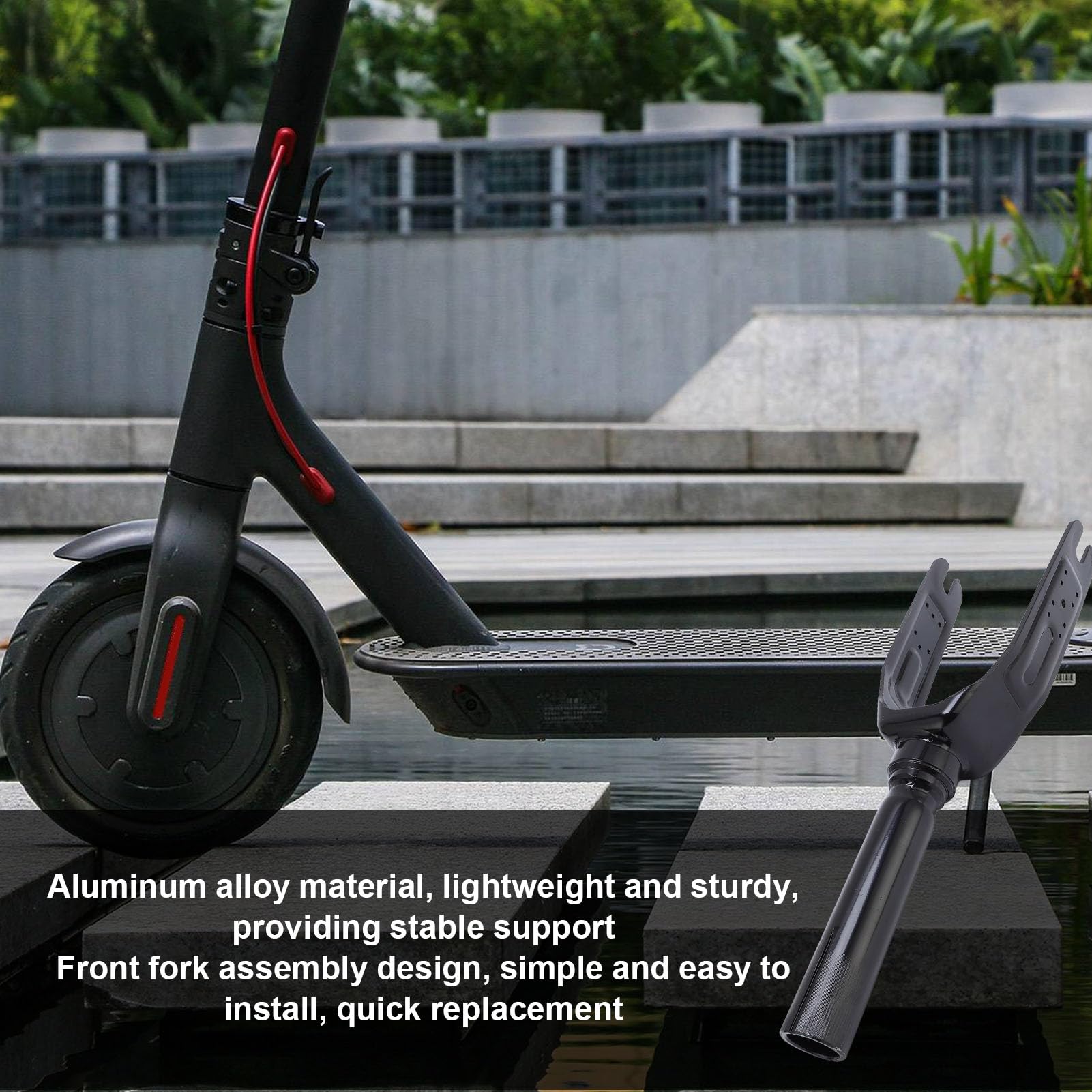 Horquilla delantera de aleación de aluminio para Mi3, scooter ligera, pieza mejorada