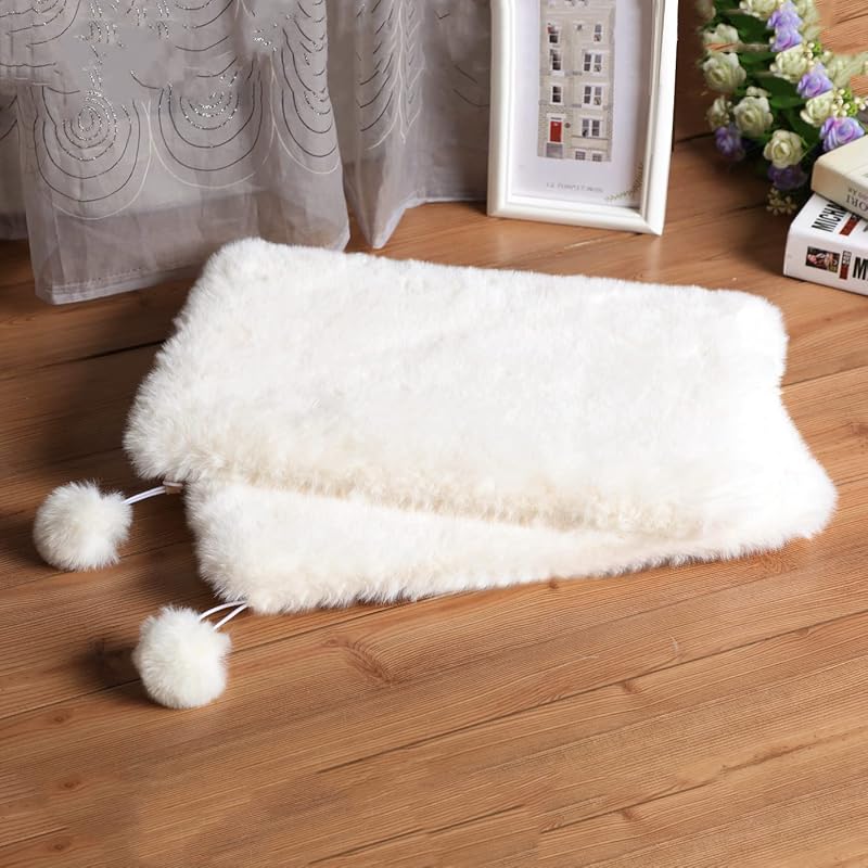 Almofada para Cama de Cães e Gatos em Pelúcia Sintética, com Espuma de Alta Densidade SHENGOCASE 2 Unidades – 35,56 x 50,04 cm