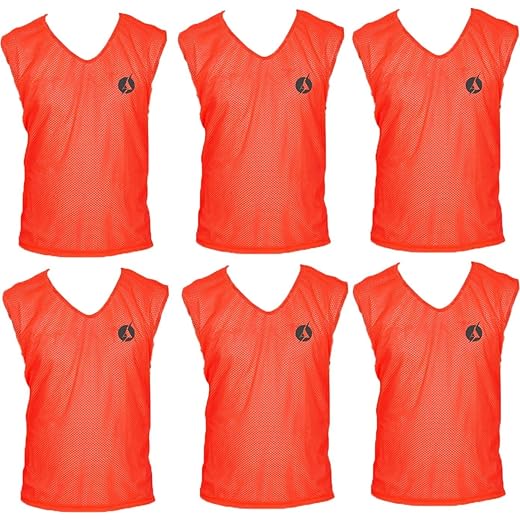 SAS Sports Training Bibs Set of 6 Orange XL