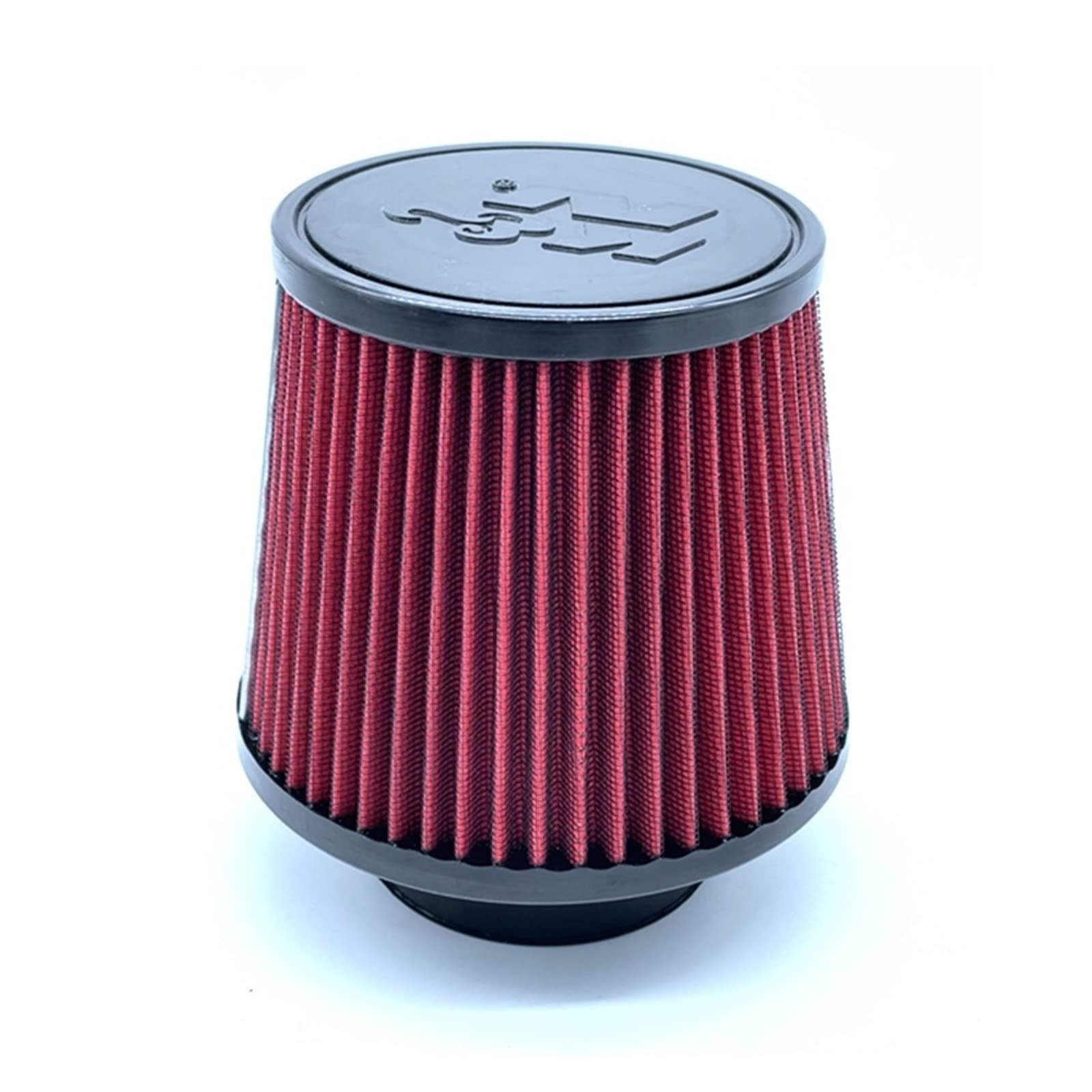 Uniwersalny samochodowy filtr powietrza o wysokim przepływie filtr powietrza wlotowego zestaw indukcyjny wlot zimnego powietrza o wysokiej mocy siatka stożek czerwony3"76mm 14084-2 (Color : BLUE)
