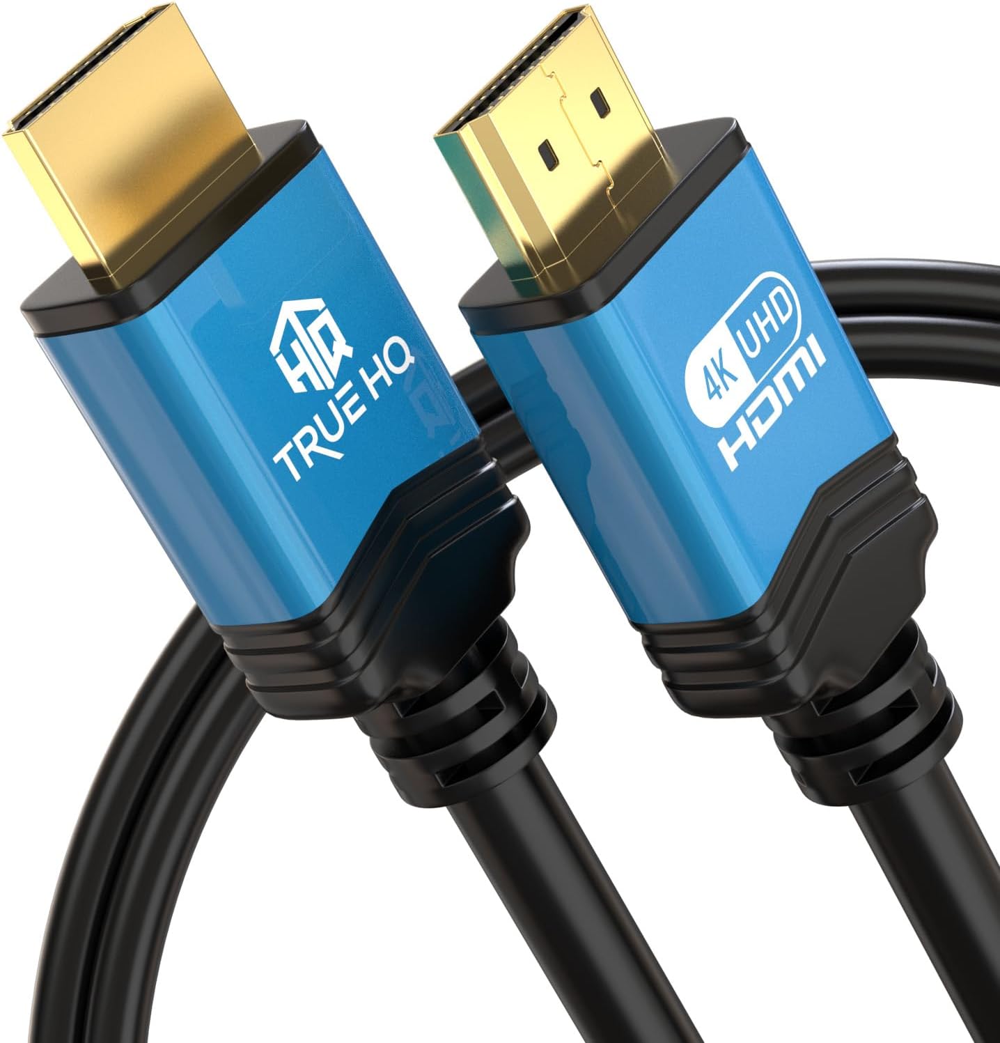 True HQ 4K Long HDMI Cable 5M HDMI Lead | Designed in the UK | Ultra High Speed 18Gbps HDMI 2.0 Cord Ethernet | 4K@60Hz Ultra HD UHD 2160p HD ARC 3D | Compatible with PS5 Xbox CCTV SKY Projector