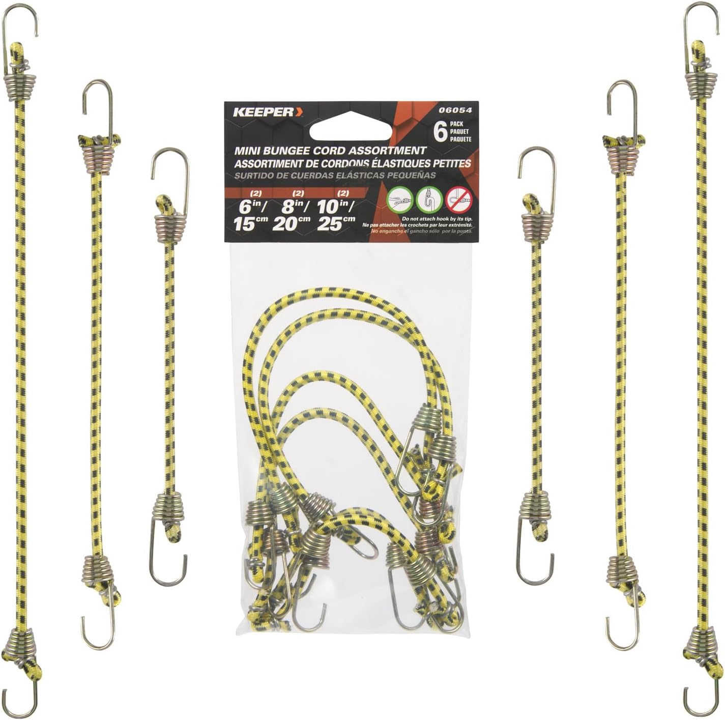 Keeper - Mini Bungee Cords in Multiple Sizes