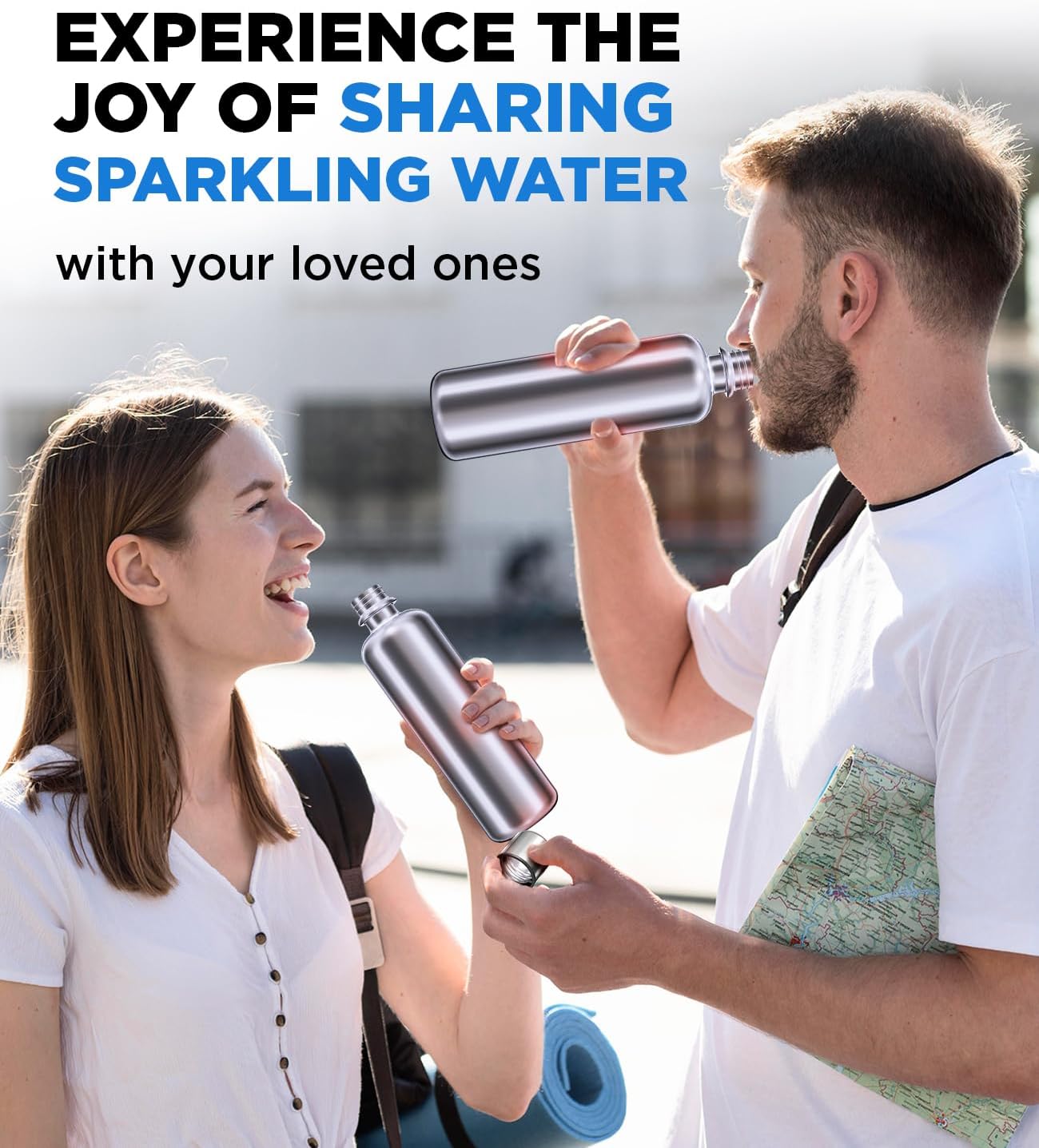 Soda Stream Bottle 25oz Stainless Steel Water Bottle Replacement for Sodastream Terra, Fizzi, Art - Leak-Proof Dishwasher Safe Plastic Free Metal Sodastream Bottles - Image 8